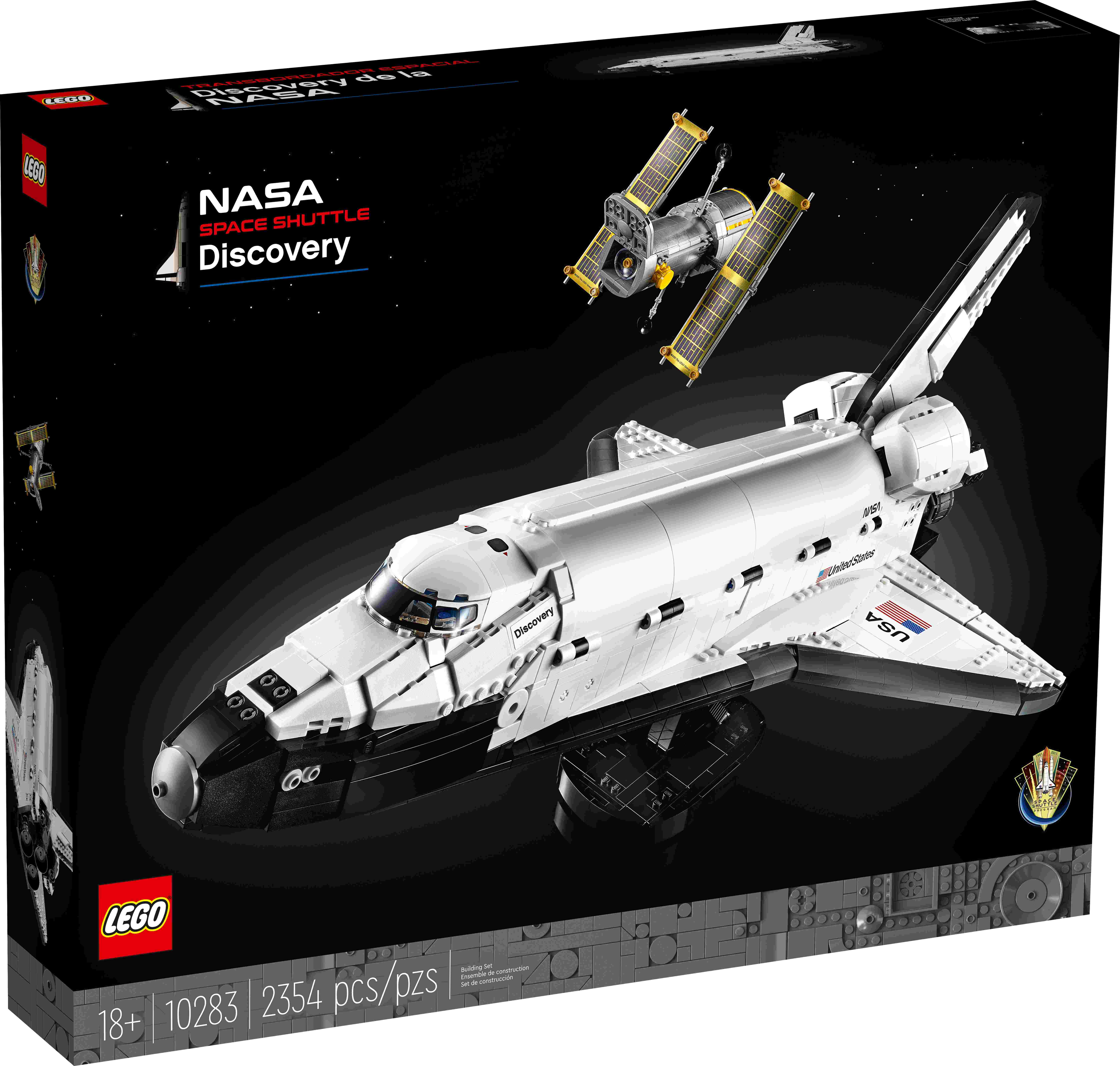 LEGO 10283 Icons NASA Space-Shuttle Discovery, Hubble-Weltraumteleskop