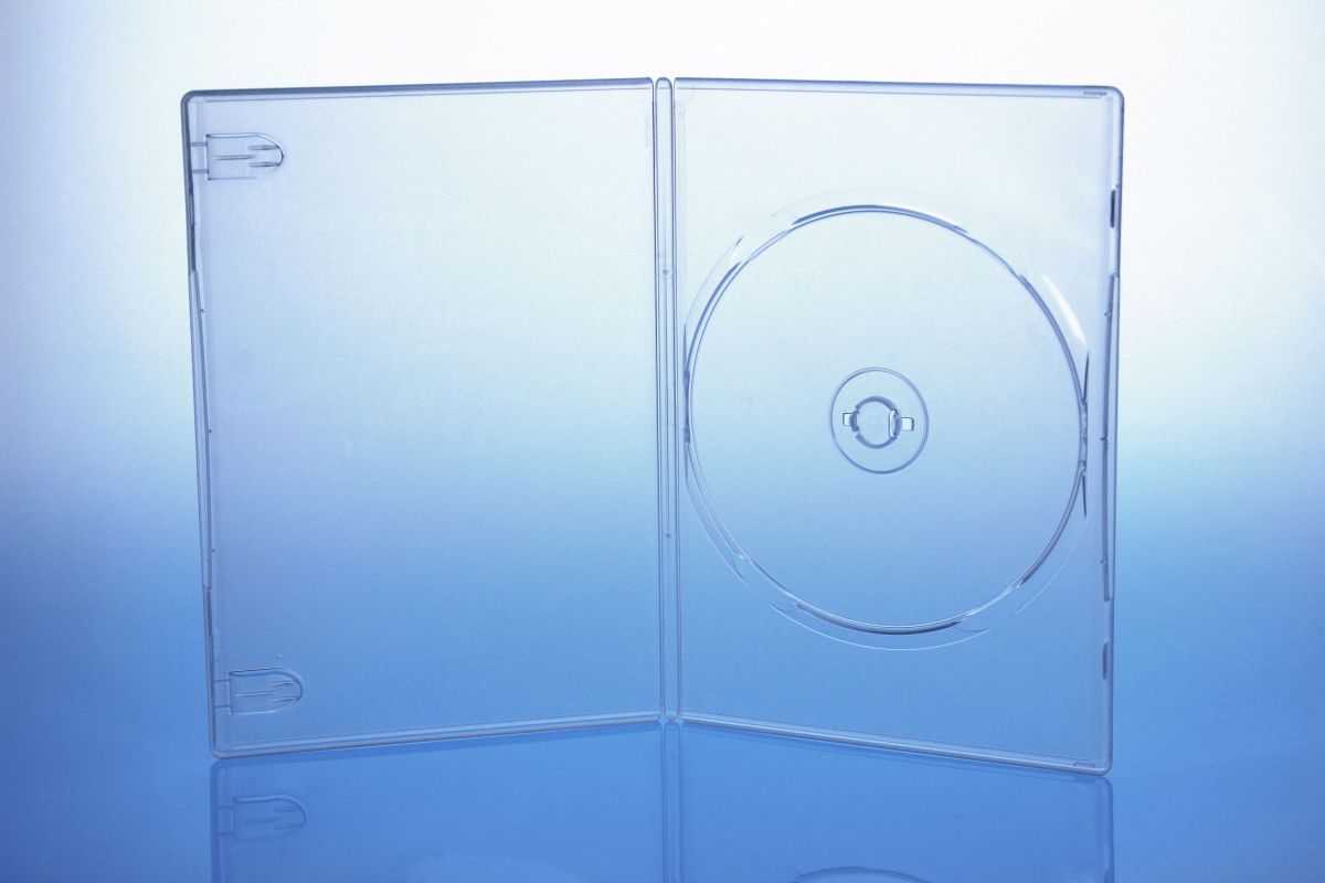 DVD, Hülle, Leerhülle, Variante 1, 190 x 135 x 7 mm, transparent