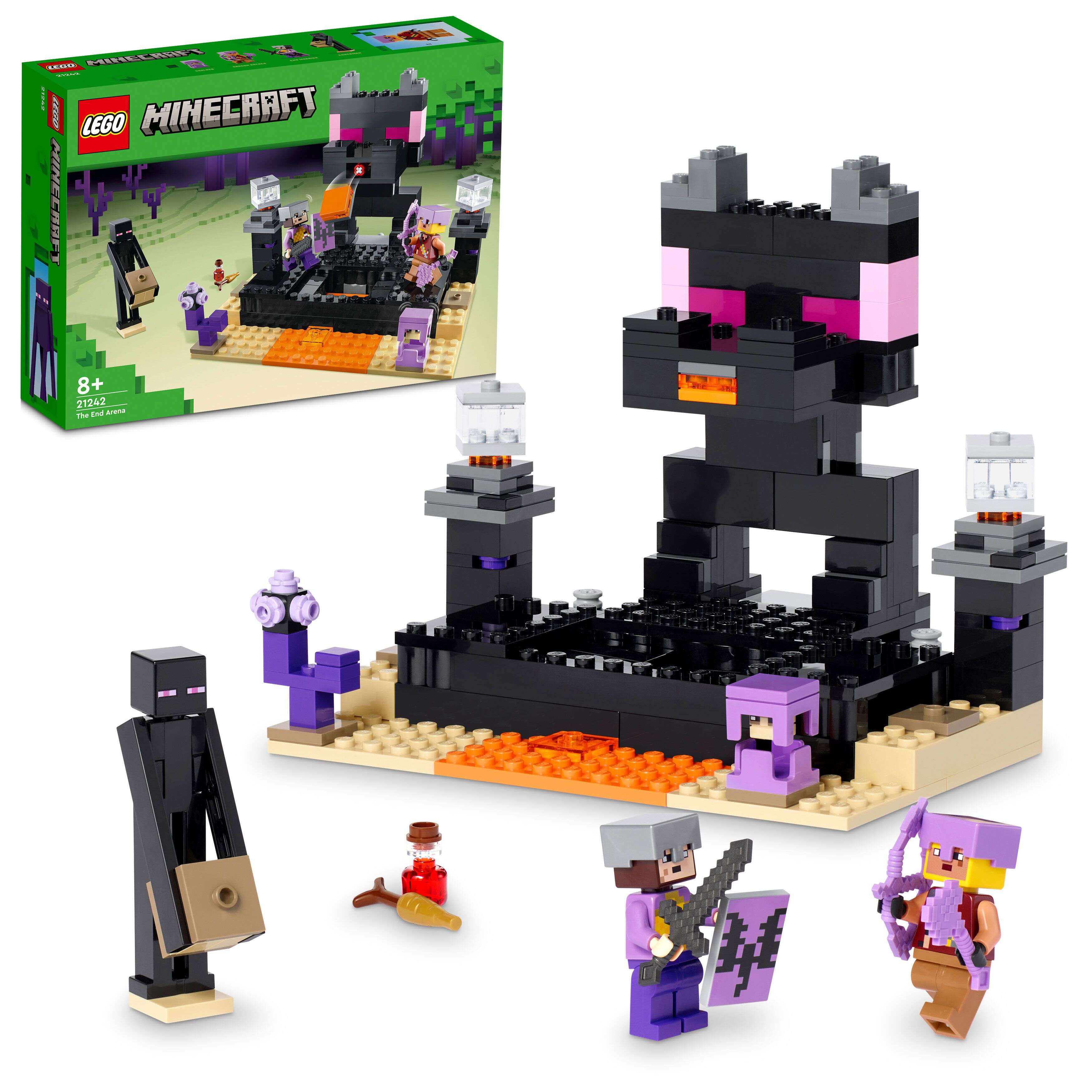 LEGO 21242 Minecraft Die End-Arena, Endkrieger, Drachenbogenschützen, Enderman