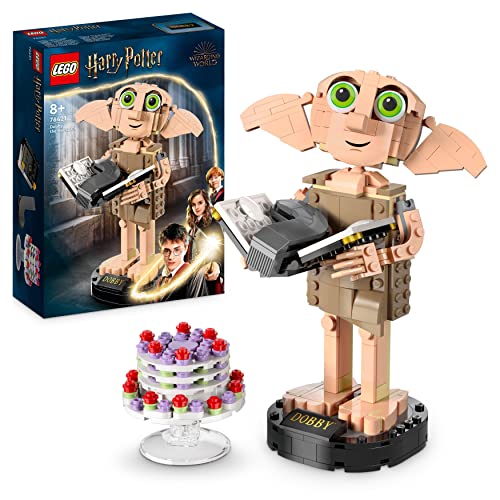 LEGO 76421 Harry Potter Dobby der Hauself, Harry Potters Socke, schwebende Torte