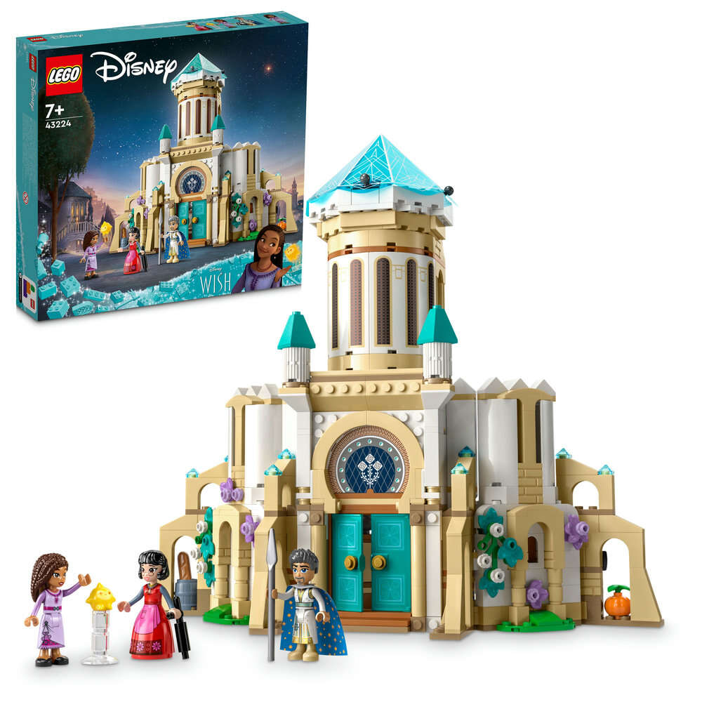 LEGO 43224 Disney Princess König Magnificos Schloss, 4 Etagen, 4 Charaktere, 