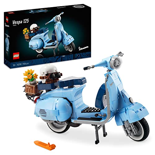 LEGO 10298 Vespa 125 Modellbausatz, Vintage Roller aus Italien, für Erwachsene