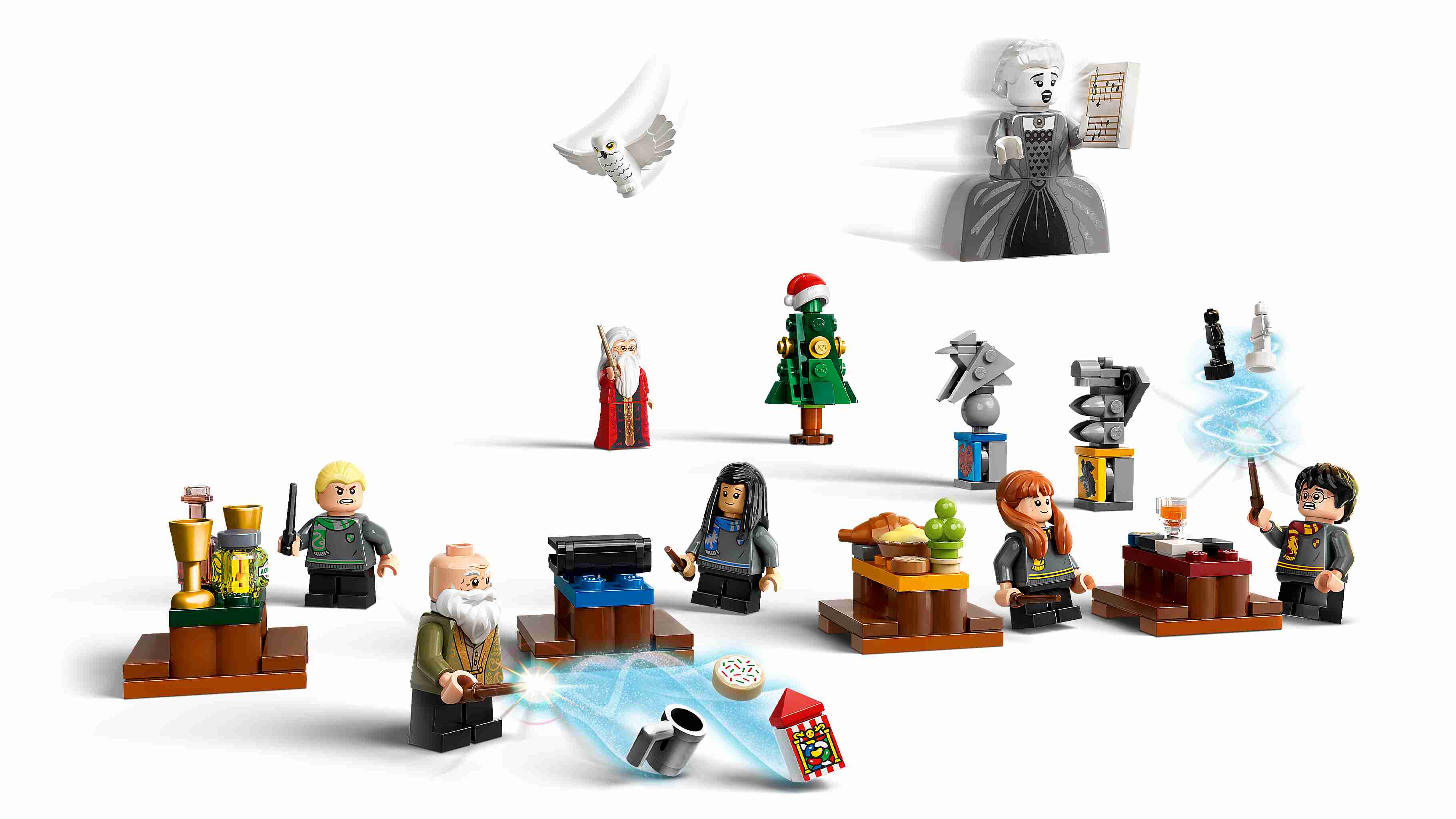 LEGO 76438 Harry Potter Adventskalender 2024, 8 Charaktere, 16 Mini-Modelle