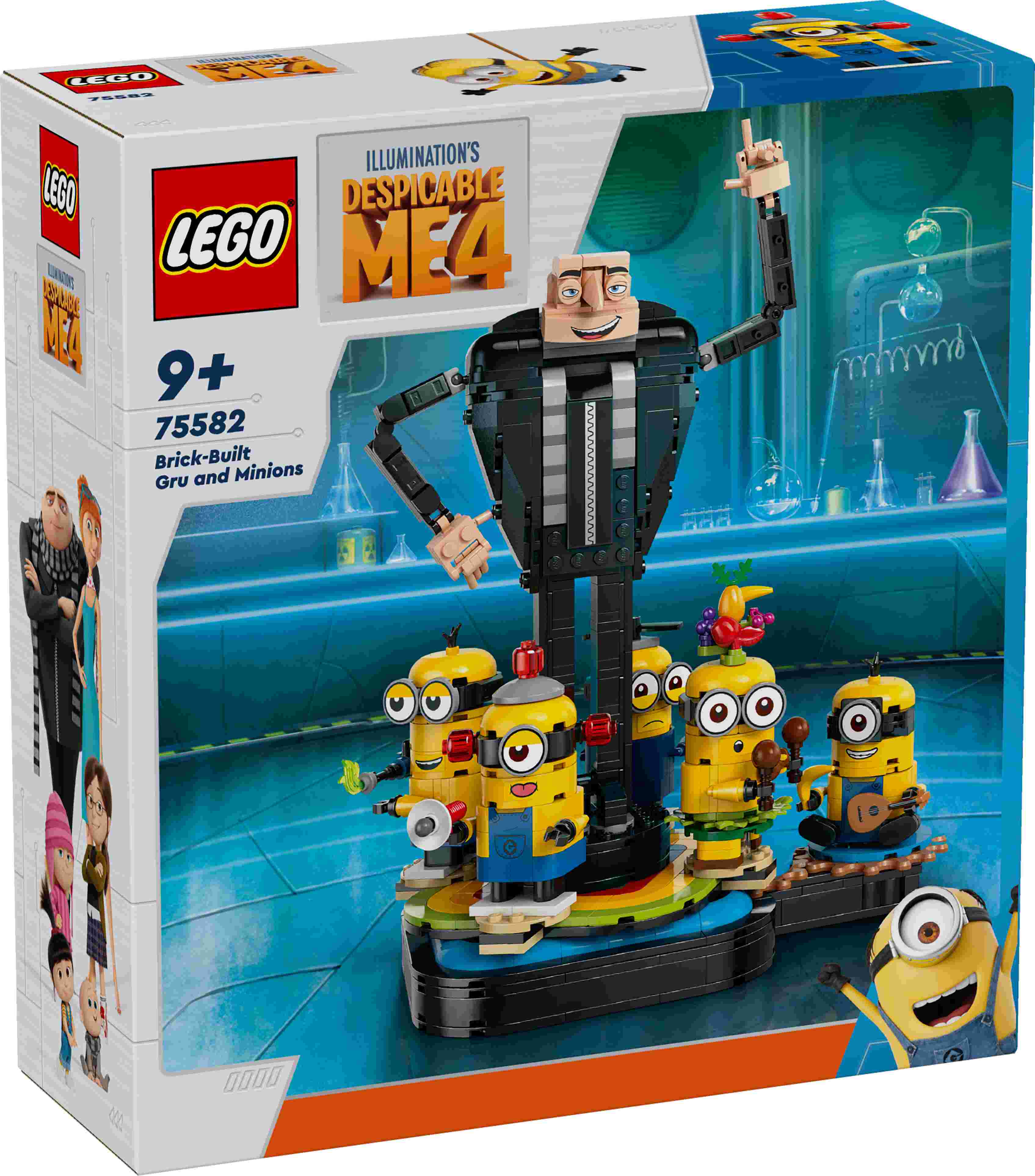 LEGO 75582 Despicable Me Gru und die Minions aus LEGO Steinen, 5 Minions