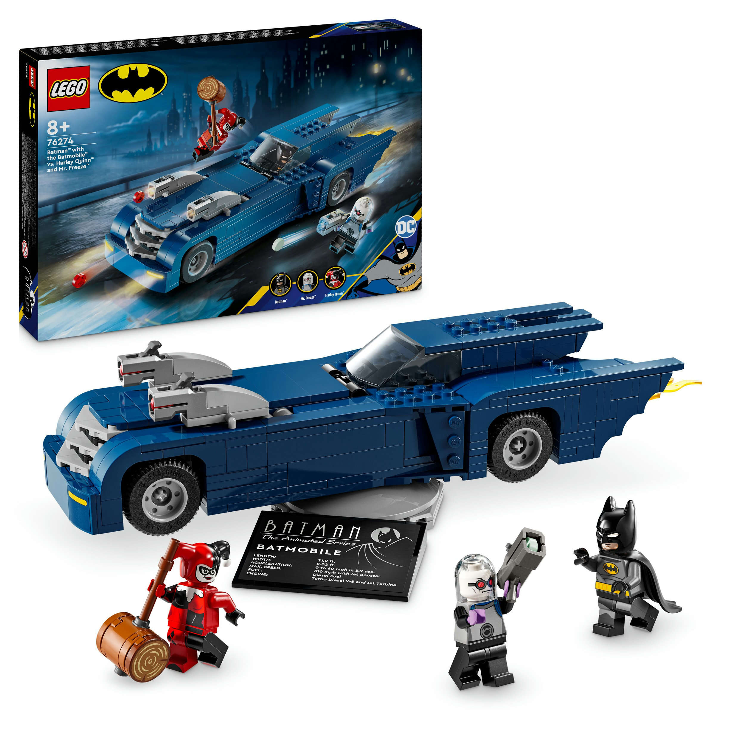 LEGO 76274 DC Batman im Batmobil vs. Harley Quinn und Mr. Freeze