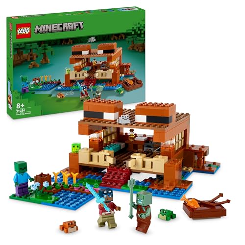 LEGO 21256 Minecraft Das Froschhaus, Minecraft-Held, Zombie und Ertrunkener