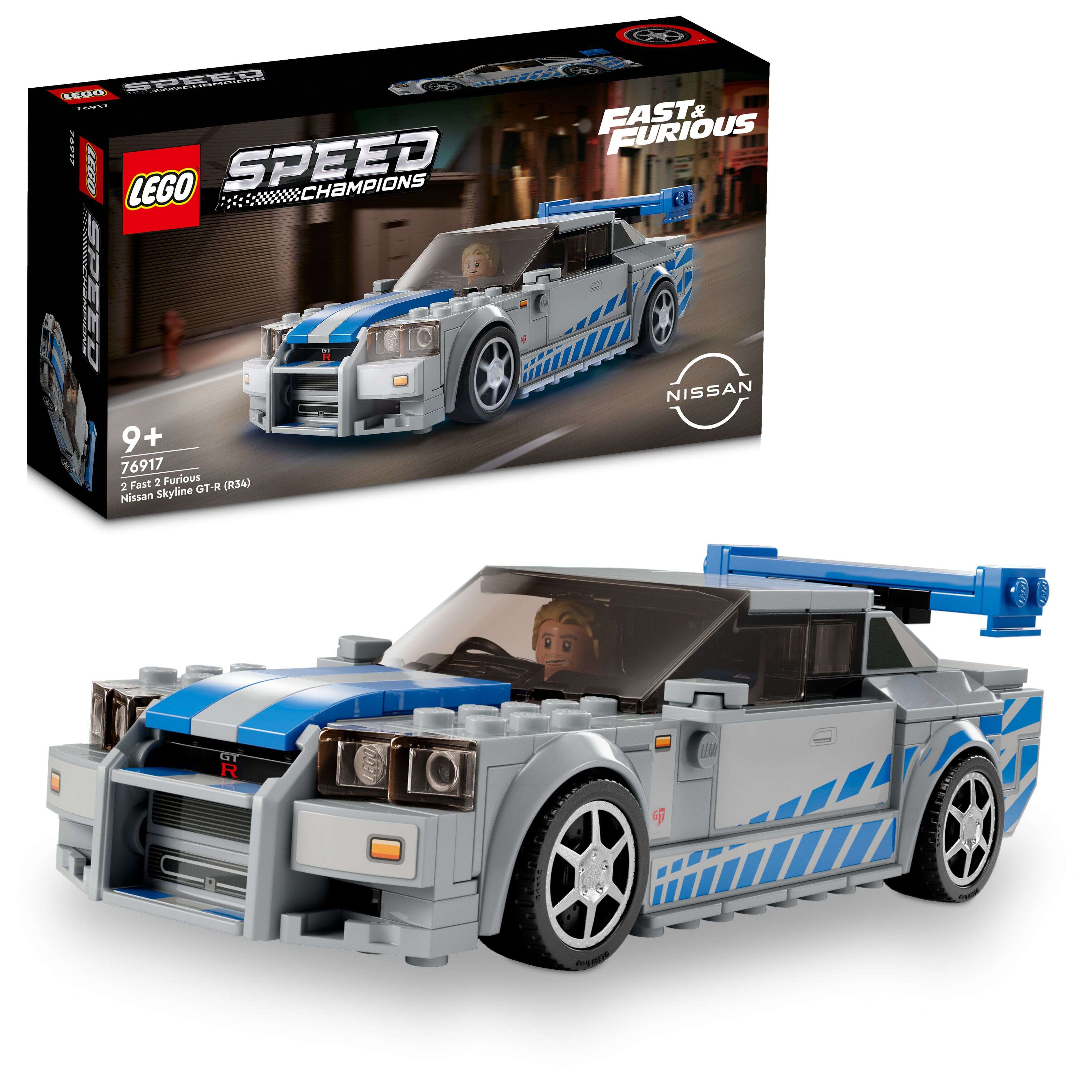 LEGO 76917 Speed Champions 2 Fast 2 Furious – Nissan Skyline GT-R (R34)