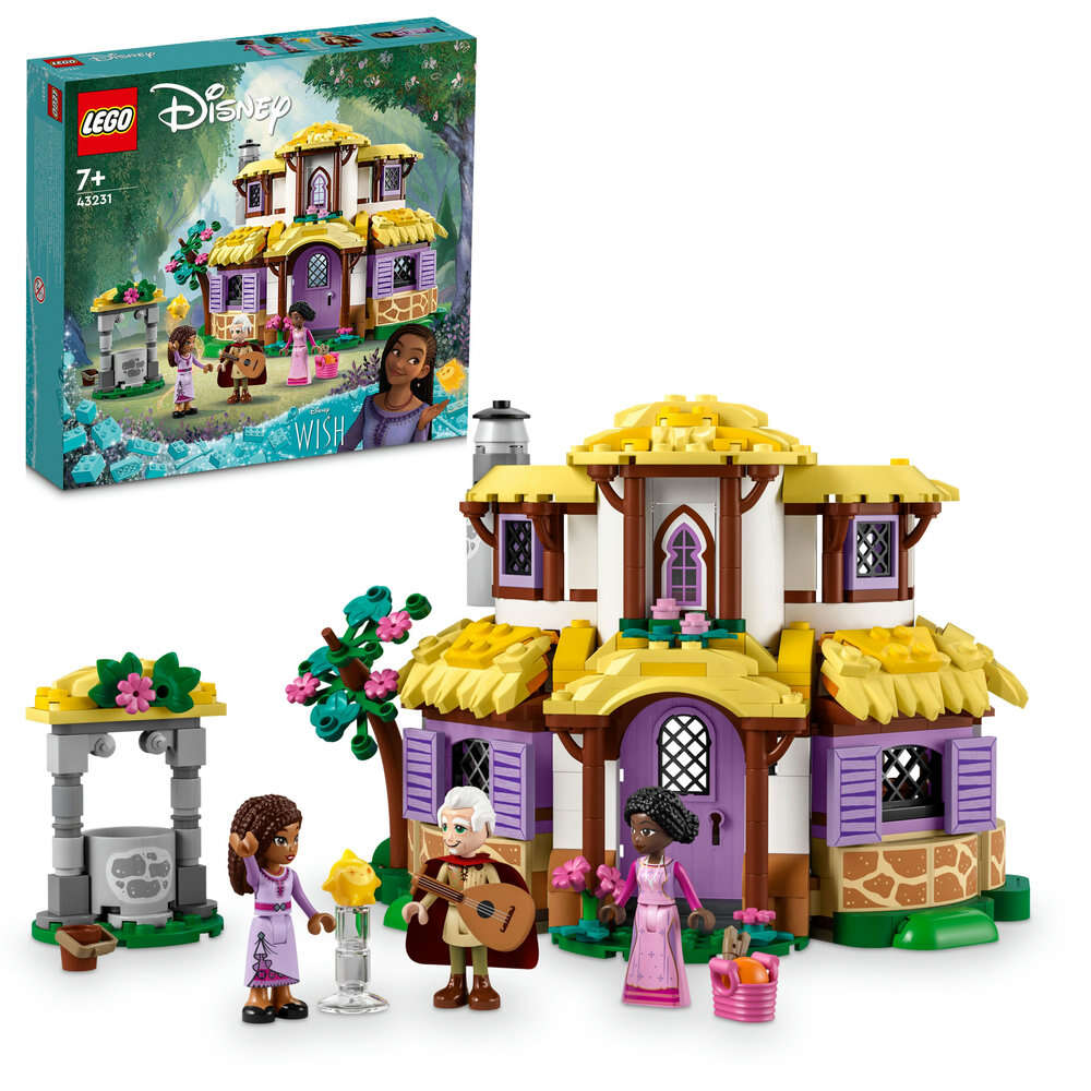 LEGO 43231 Disney Princess Ashas Häuschen, Wunschbrunnen, 4 Charaktere