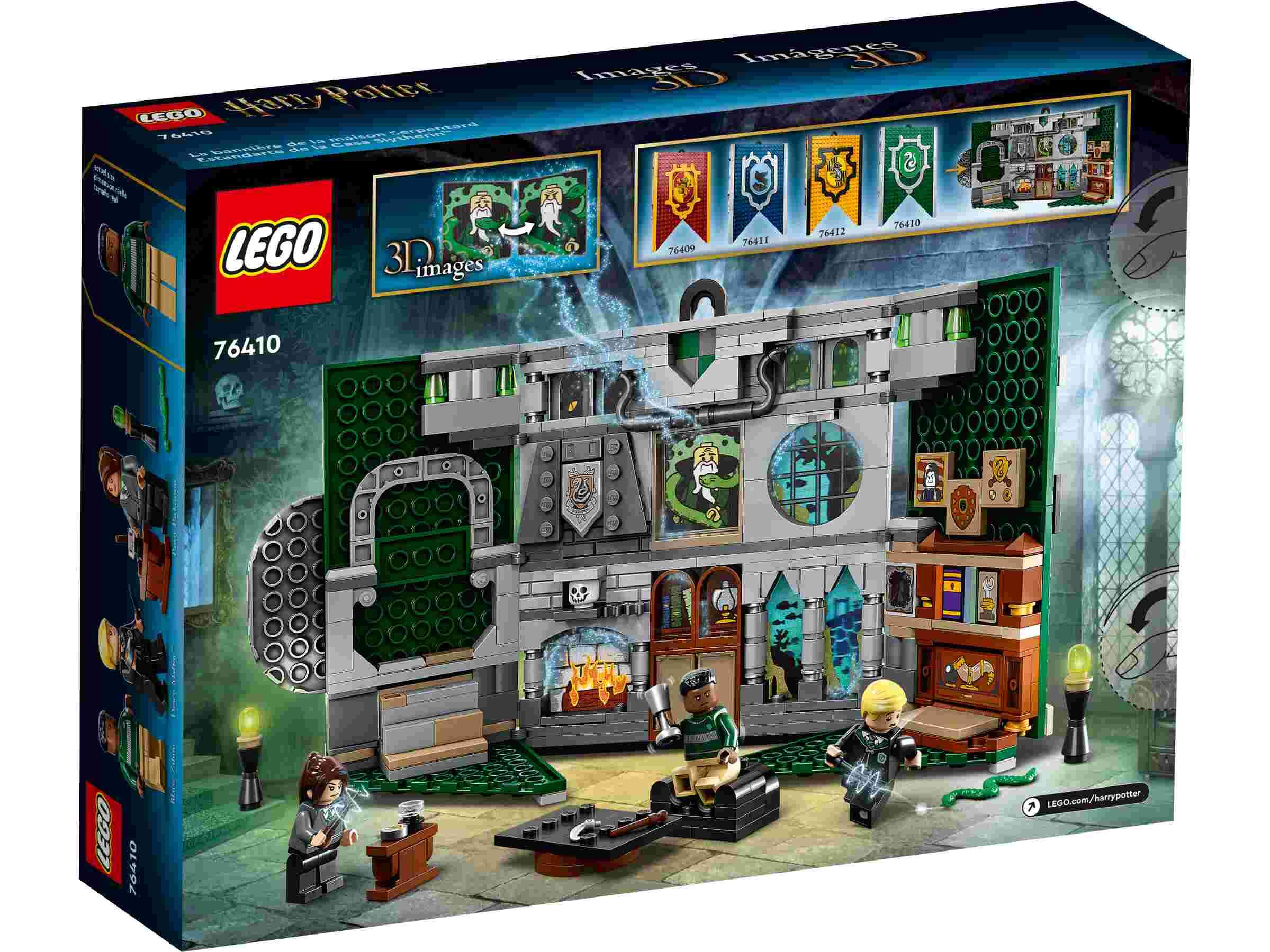 LEGO 76410 Harry 3 characters: Lobigo.co.uk: Banner, Toys Slytherin Potter House Slytherin house