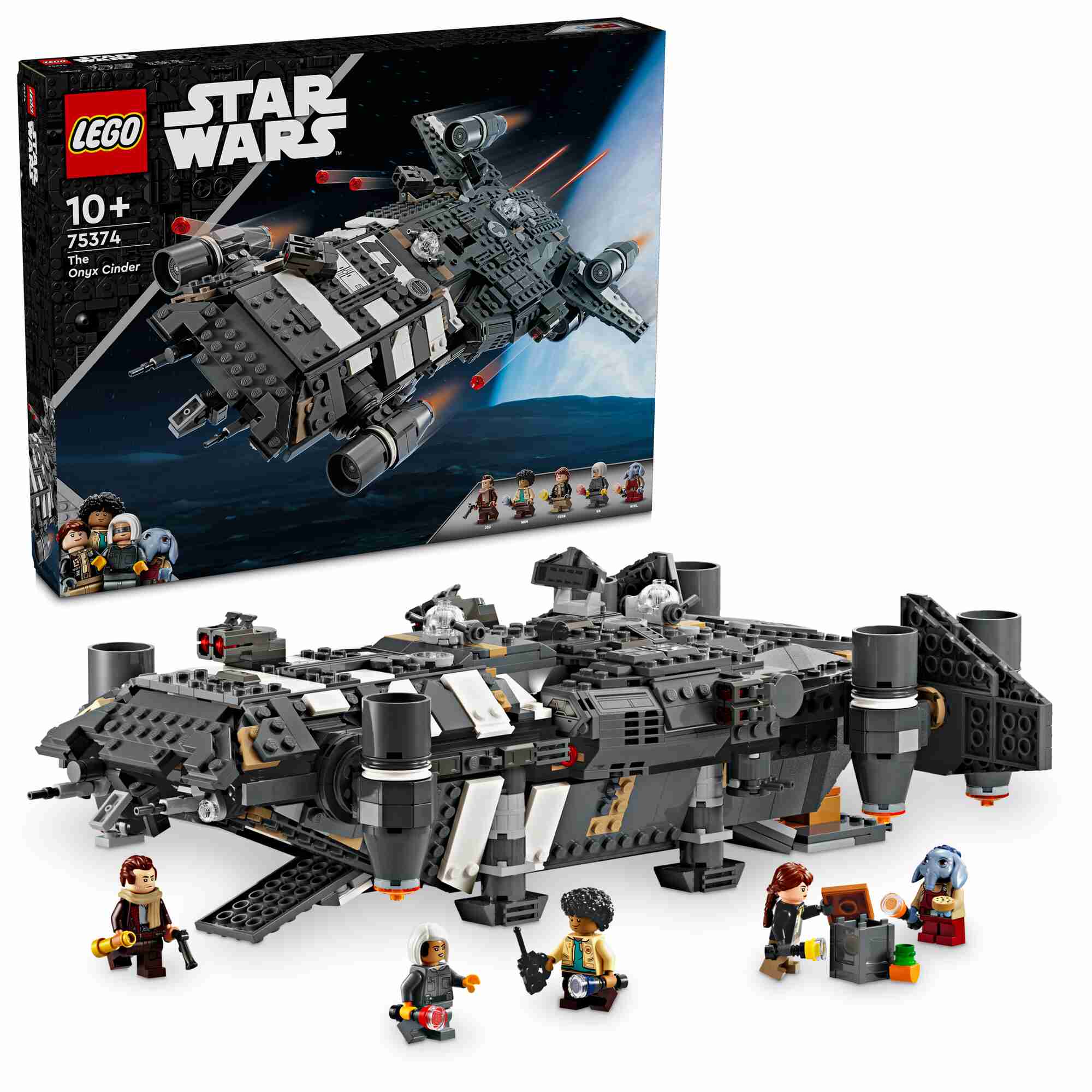 LEGO 75374 Star Wars Die Onyx Cinder, 5 Charaktere, 2 Shooter, 2 Geschütztürme