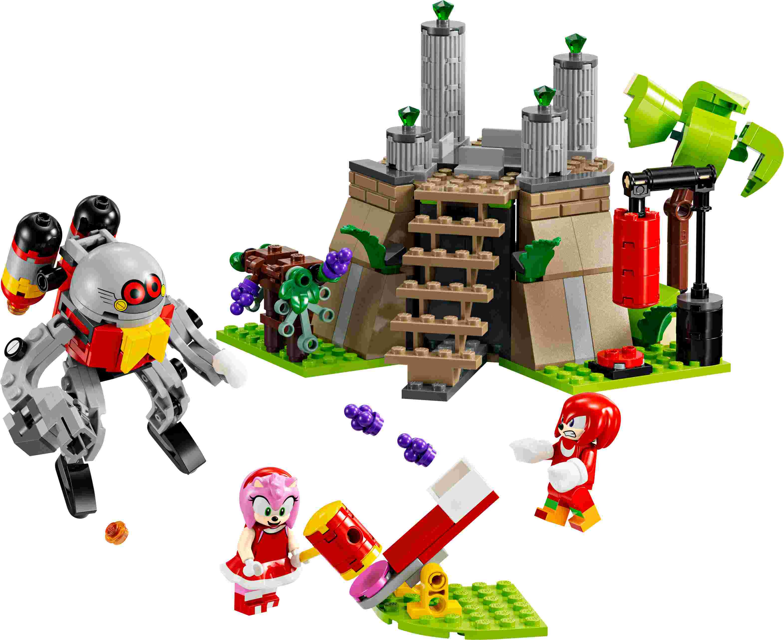 LEGO 76998 Sonic Knuckles und der Schrein des Master Emerald, 4 Charaktere