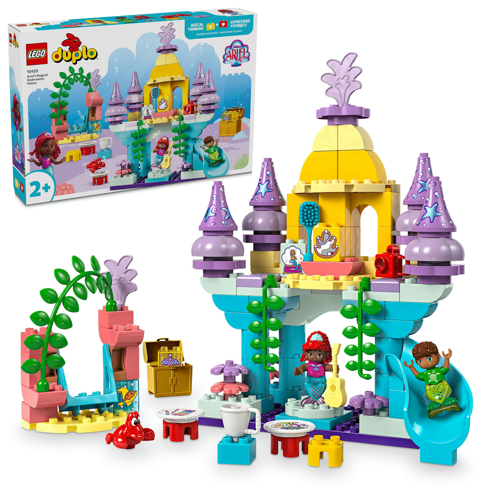 LEGO 10435 DUPLO Arielles magischer Unterwasserpalast, 3 Figuren, viel Zubehör