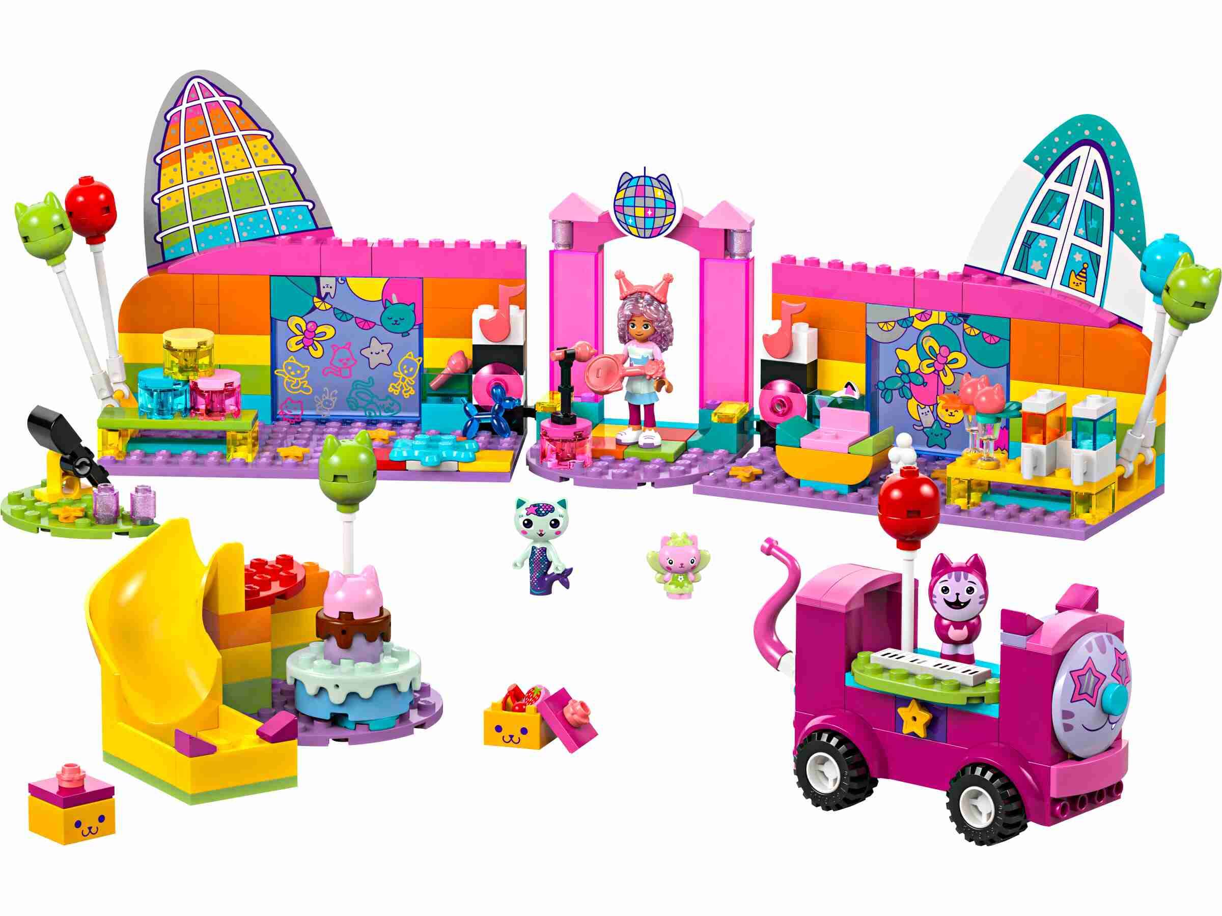 LEGO 10797 Gabby's Dollhouse Gabbys Partyraum, Partybus, Tierfiguren