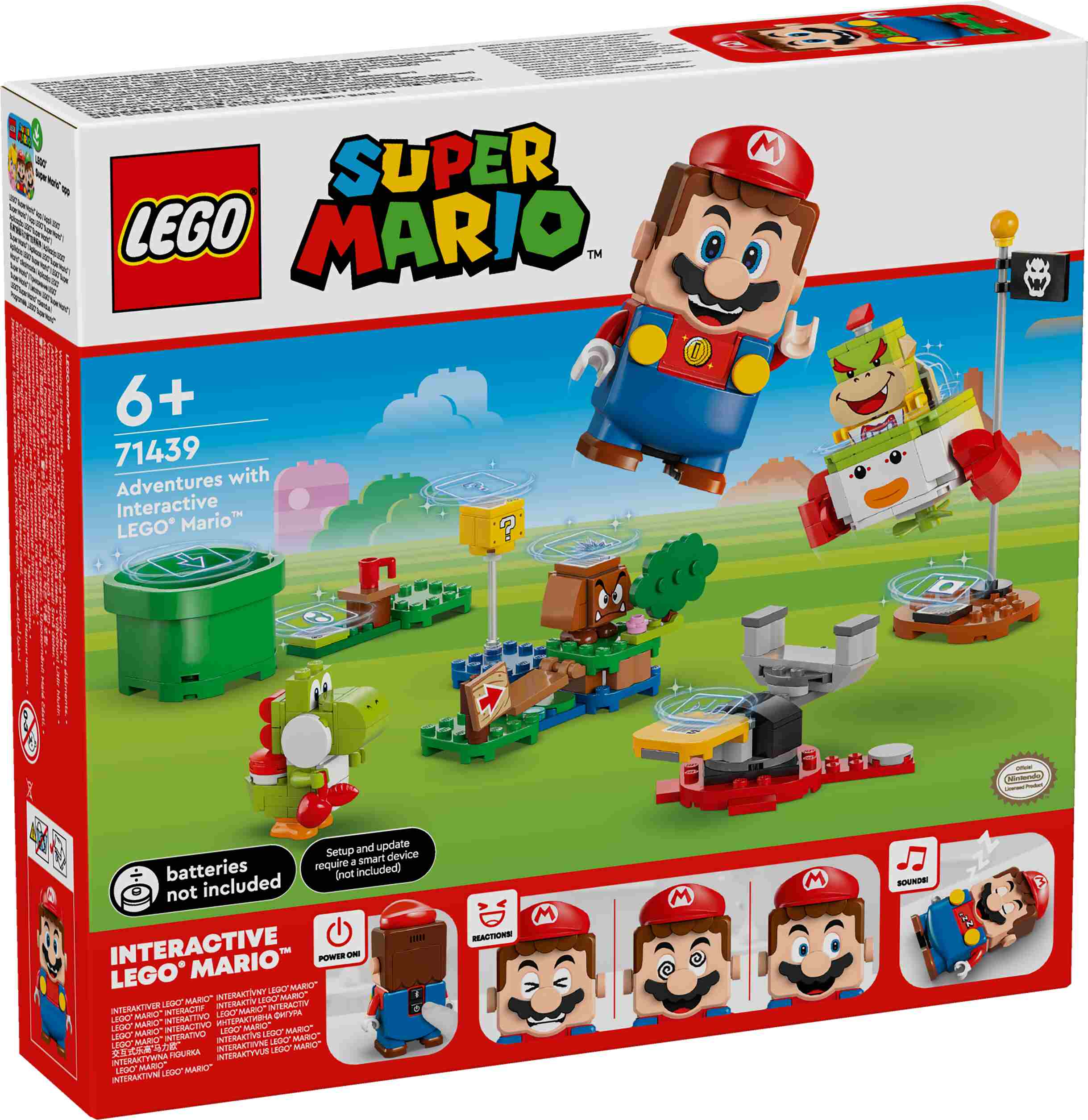 LEGO 71439 Super Mario Abenteuer mit dem interaktiven Mario, 4 Spielzeugfiguren