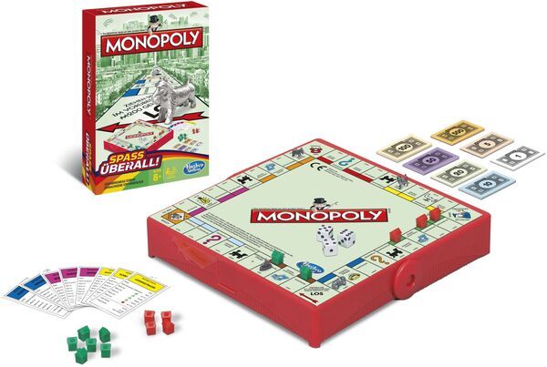 Hasbro Monopoly Kompakt, Reisespiel, 
