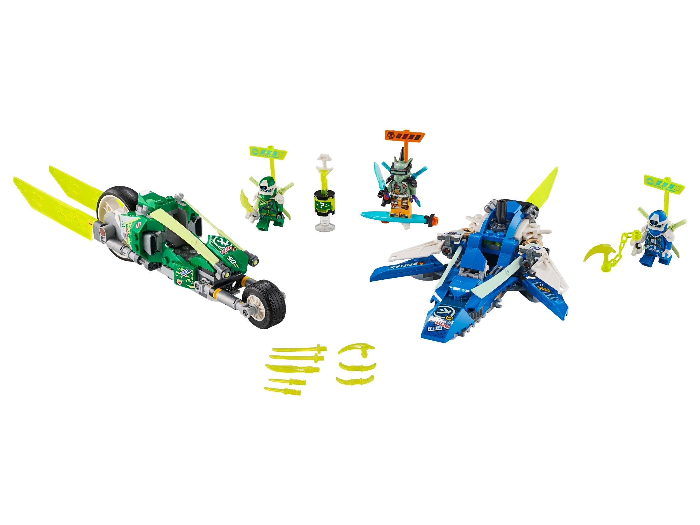 LEGO 71709 NINJAGO Jay und Lloyds Power-Flitzer + 3 Minifiguren