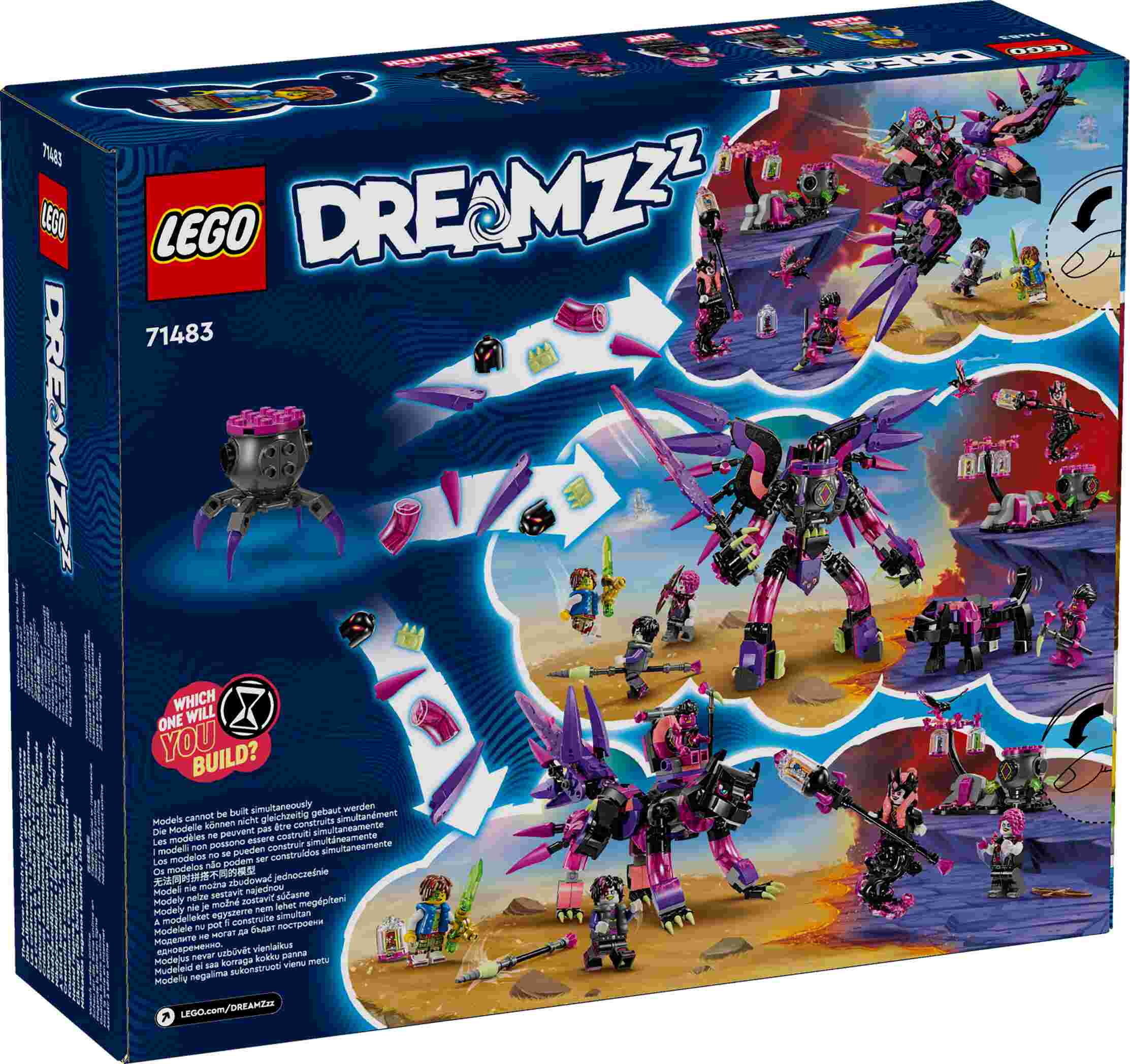 LEGO 71483 DREAMZzz Die Albtraumkreaturen der Nimmerhexe, 5 Minifiguren