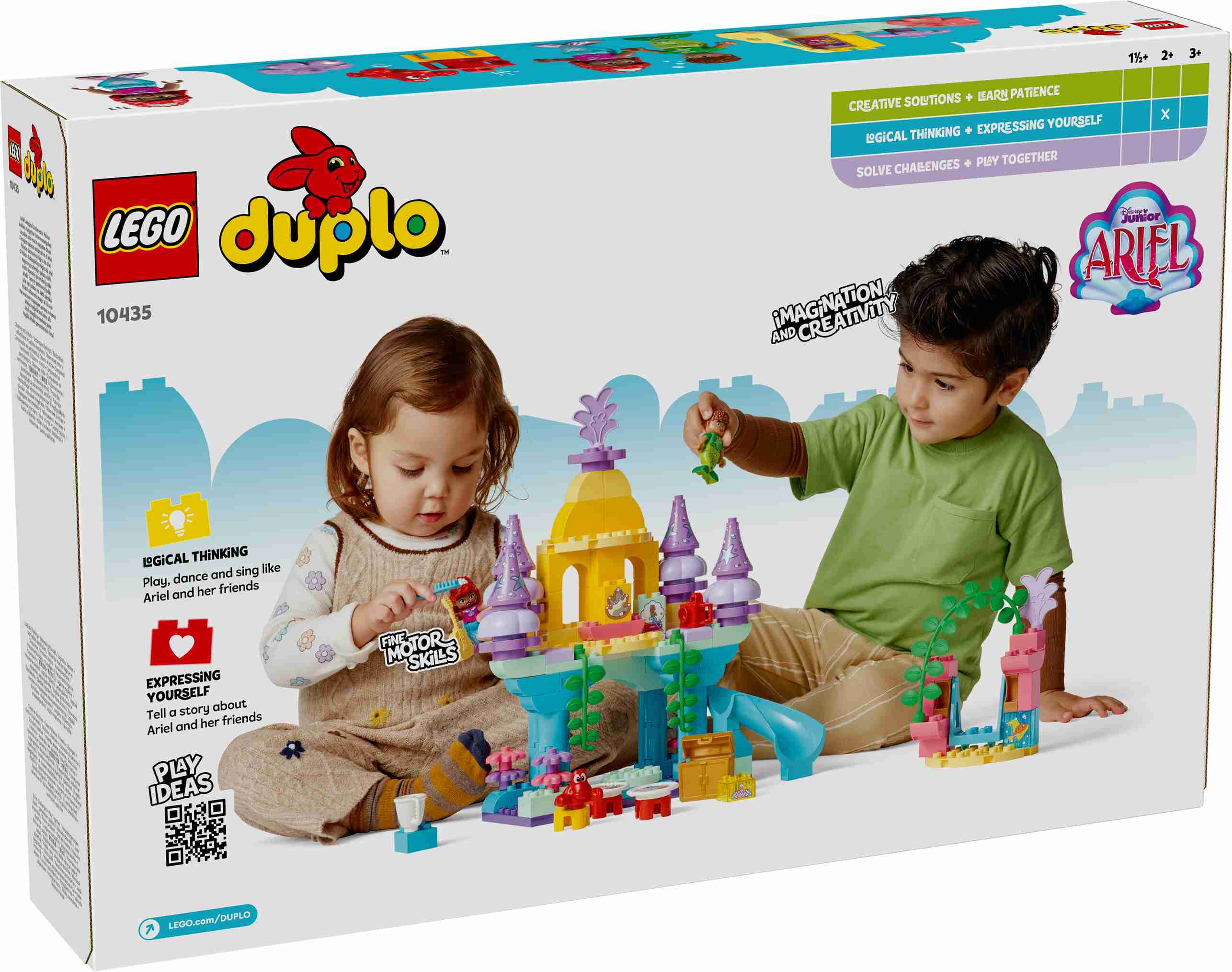 LEGO 10435 DUPLO Arielles magischer Unterwasserpalast, 3 Figuren, viel Zubehör