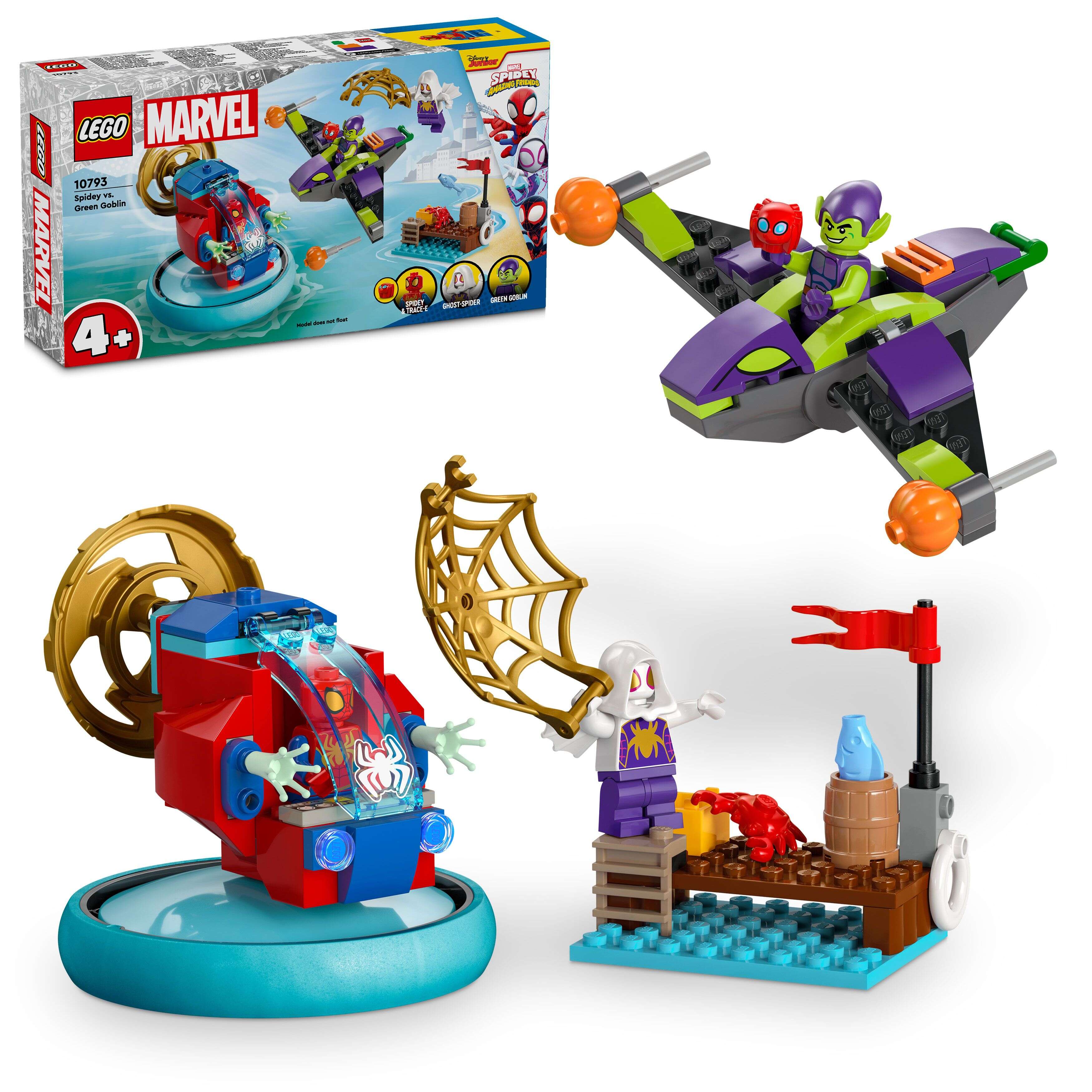 LEGO 10793 Marvel Spidey vs. Green Goblin, Spidey, Green Goblin und Ghost-Spider