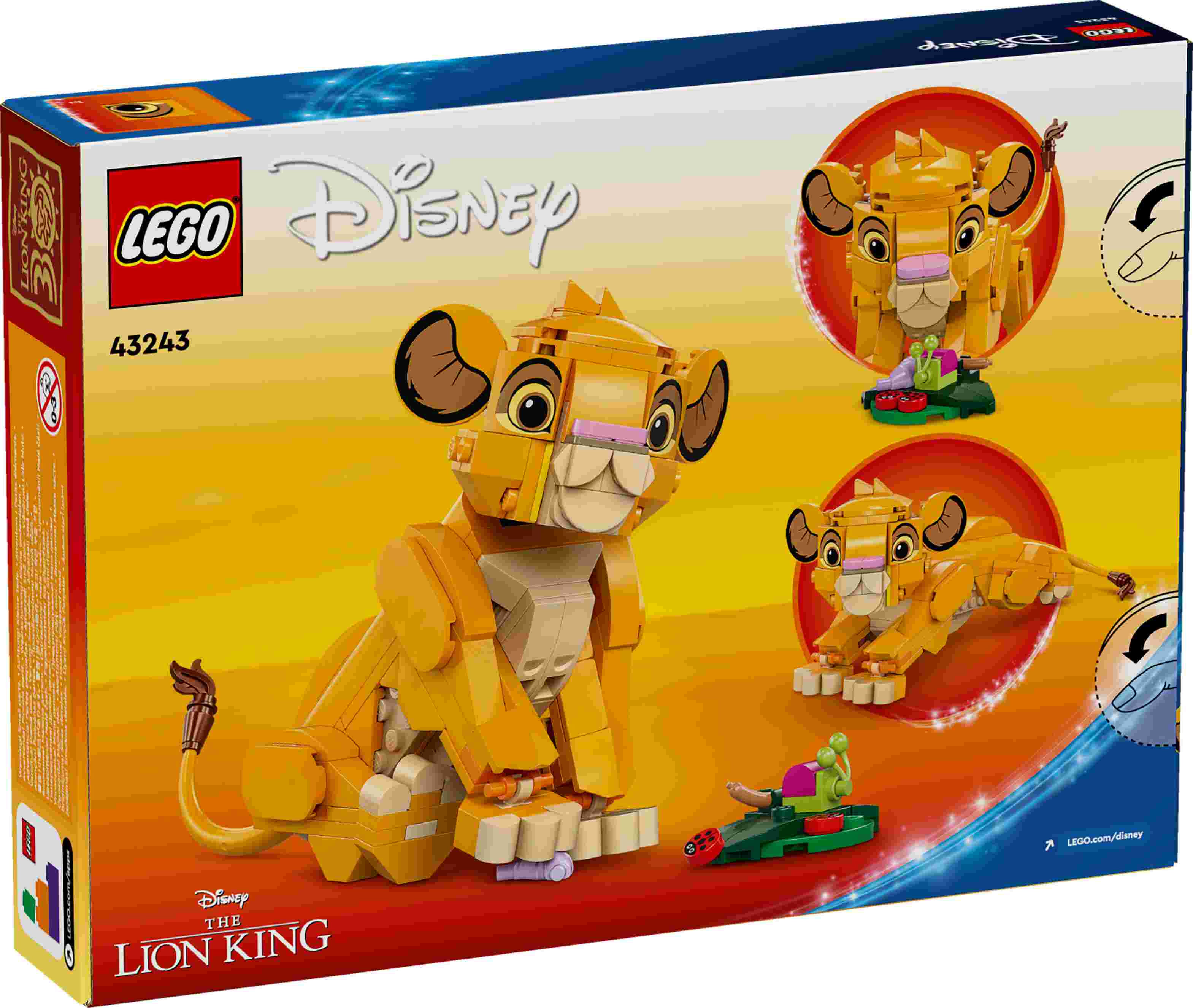 LEGO 43243 Disney Simba, das Löwenjunge des Königs, Jubiläumsartikel