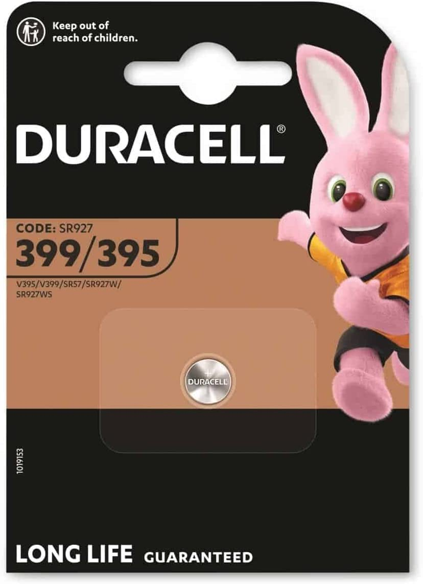 Duracell Specialty 399, 1.5V SiO Knopfzelle Batterie, 395 SR57 SR927, 1er-Pack