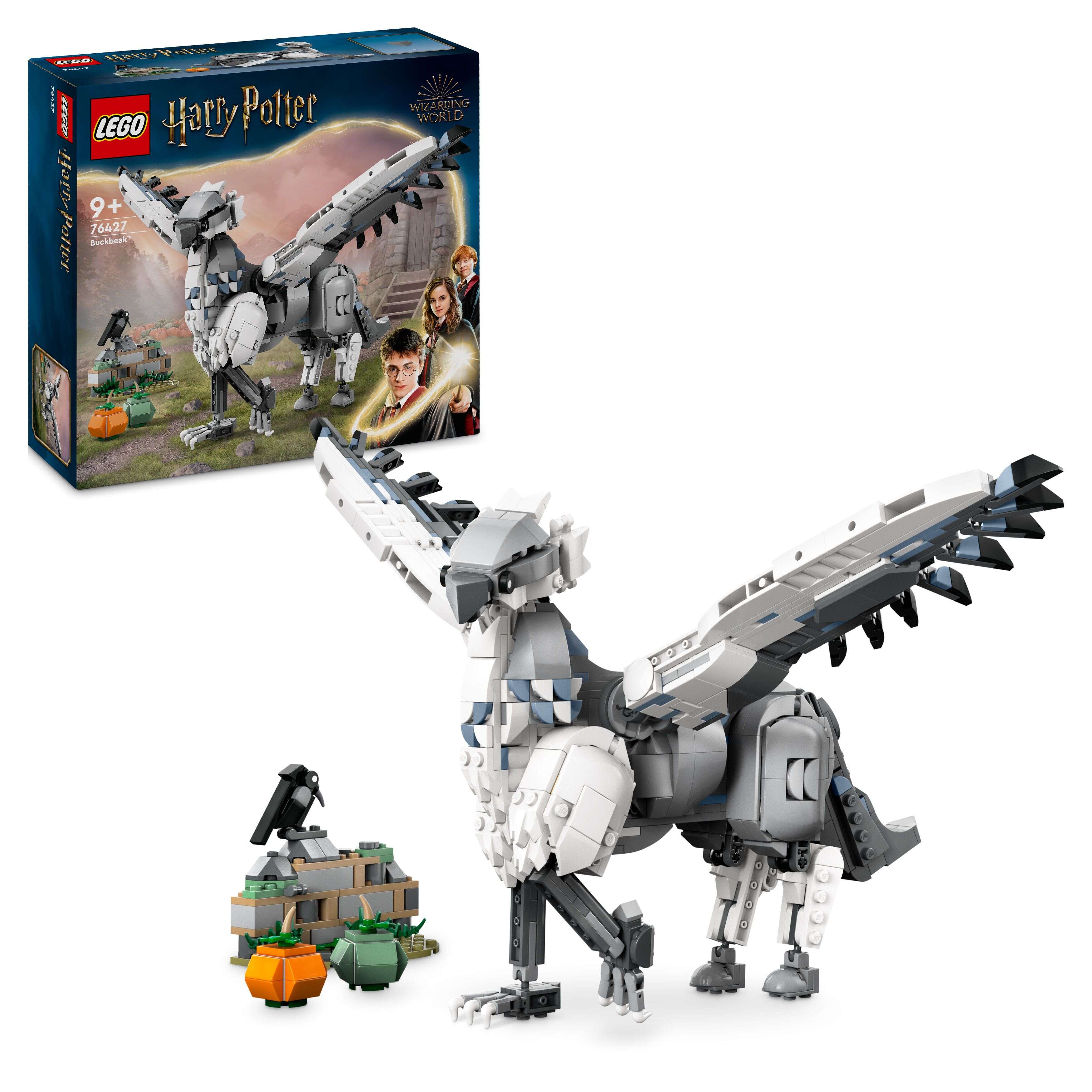 LEGO 76427 Harry Potter Hippogreif Seidenschnabel, bewegliche Beine und Flügel