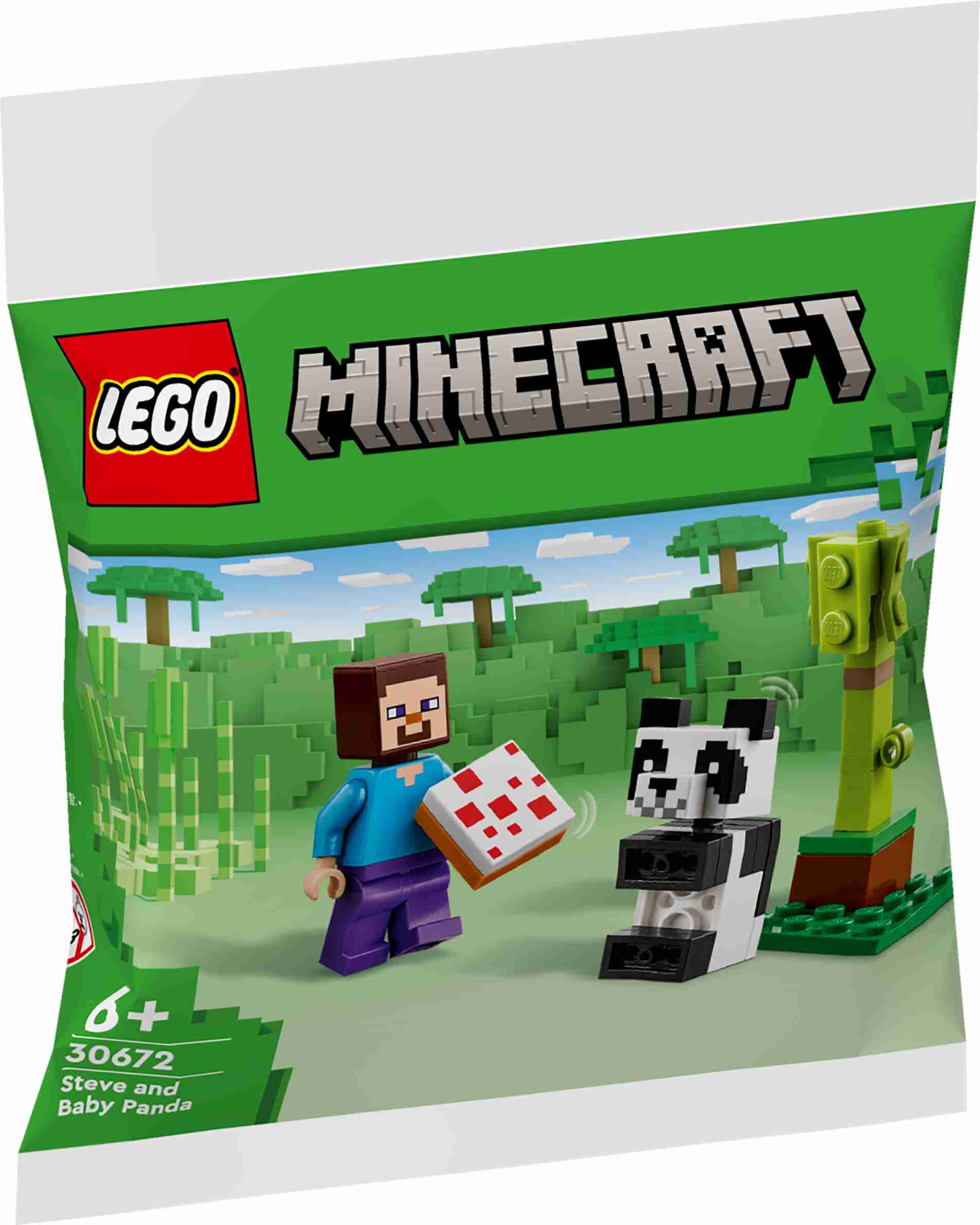 LEGO 30672 Minecraft Steve mit Baby-Panda