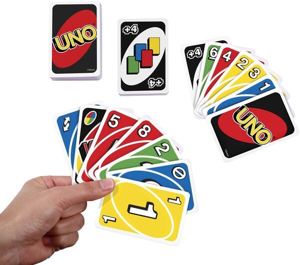 Mattel Games UNO Kartenspiel, Perfekt als Kinderspiel, Reisespiel, Familienspiel