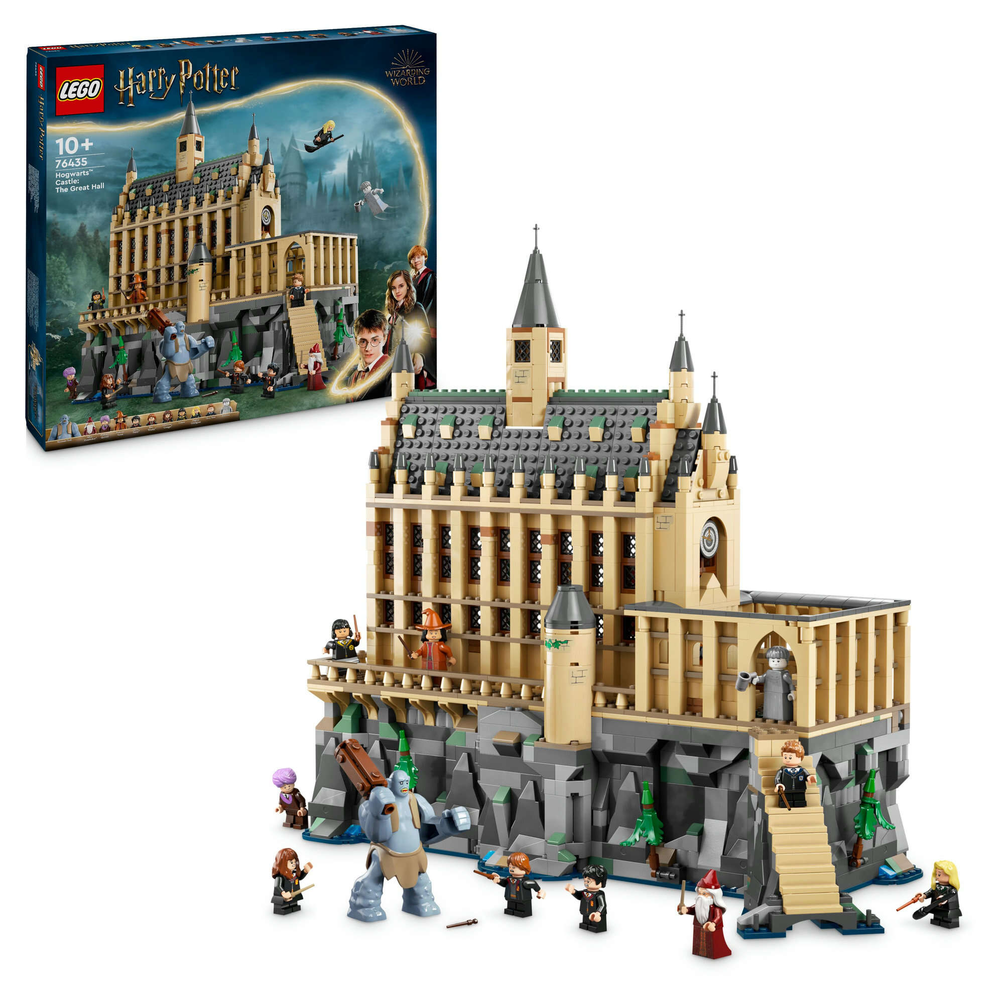 LEGO 76435 Harry Potter Schloss Hogwarts: Die Große Halle, 11 Charaktere