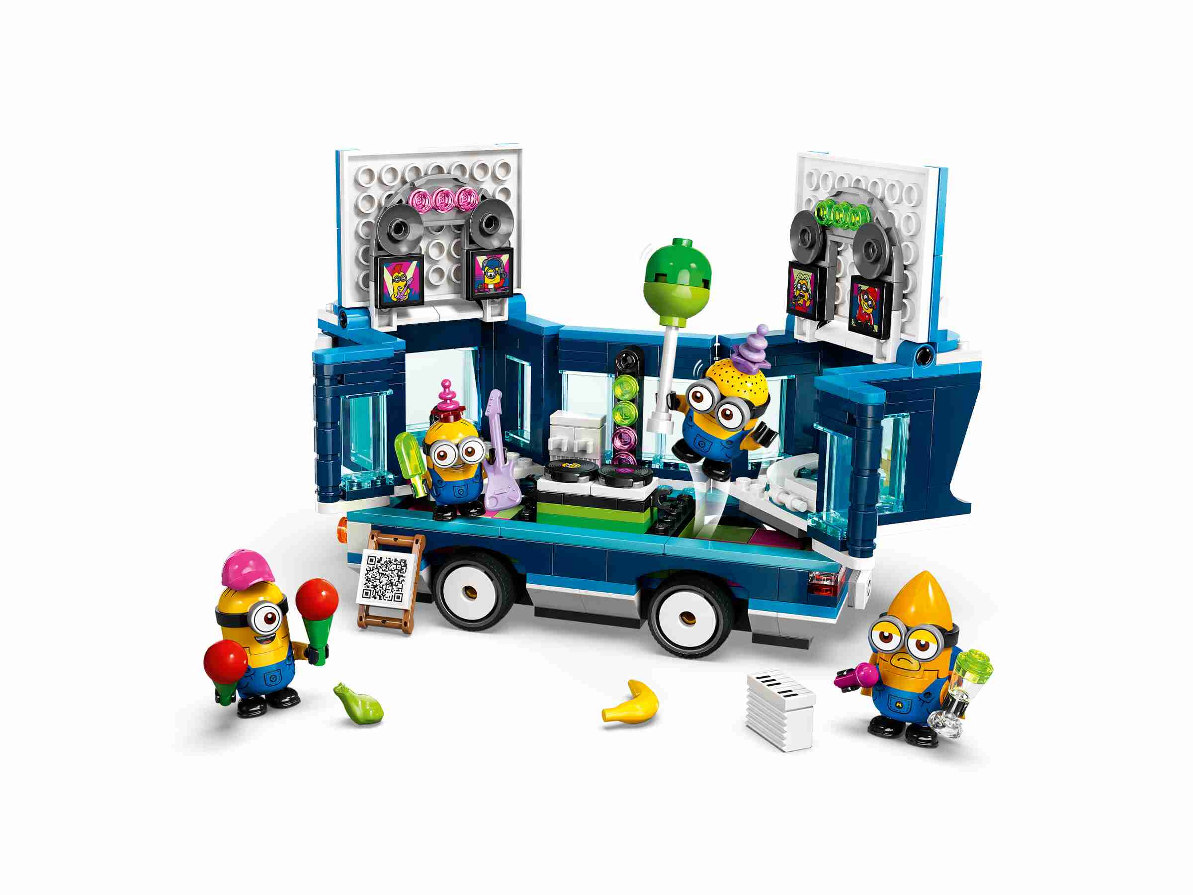 LEGO 75581 Despicable Me Minions und der Party Bus, 4 Minions und Zubehör