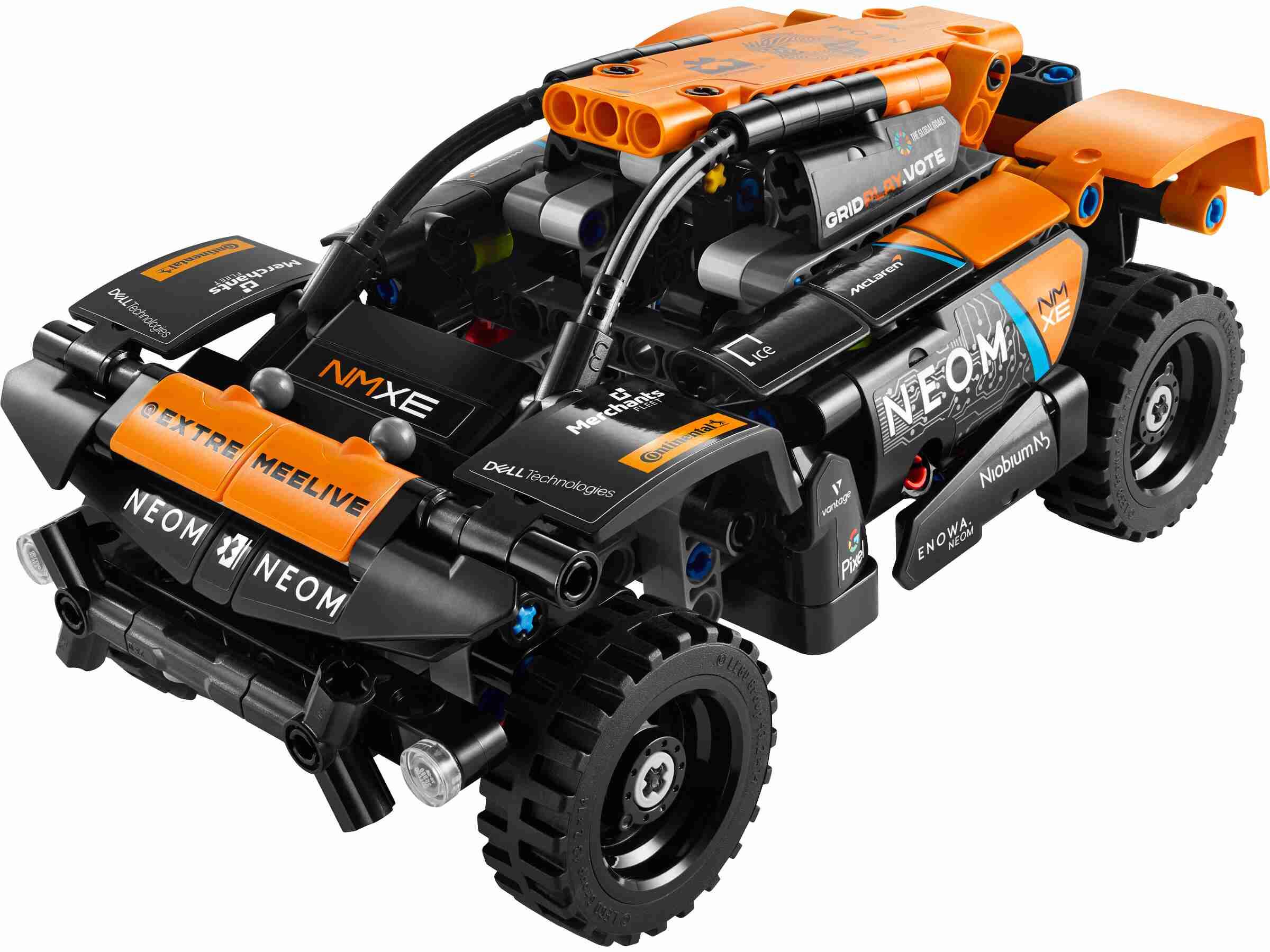 LEGO 42166 Technic NEOM McLaren Extreme E Race Car, Rückziehmotor