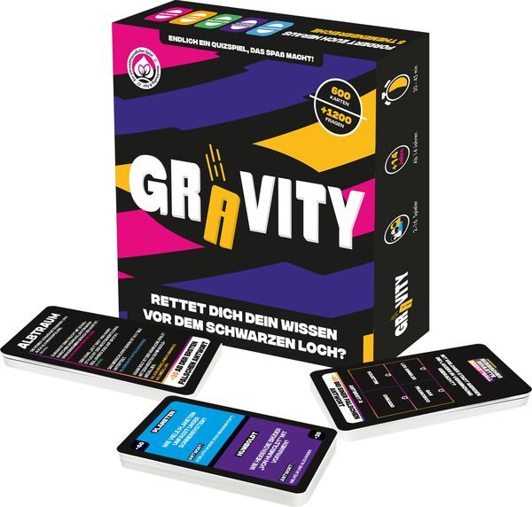 Gravity - Das Quizspiel, Gesellschaftsspiel, Strategie- & Wissensspiel Quizspiel