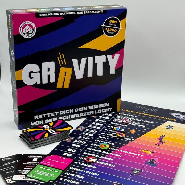 Gravity - Das Quizspiel, Gesellschaftsspiel, Strategie- & Wissensspiel Quizspiel