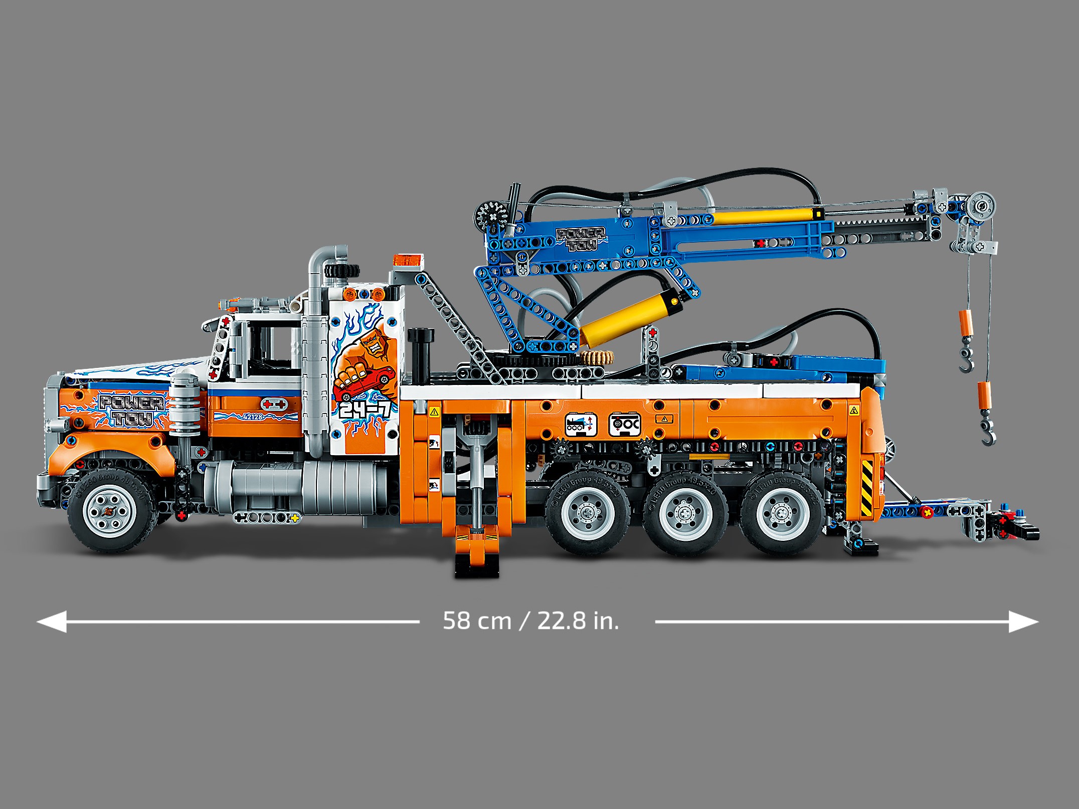 LEGO 42128 Technic Schwerlast-Abschleppwagen, 6-Zylinder-Reihenmotor ...