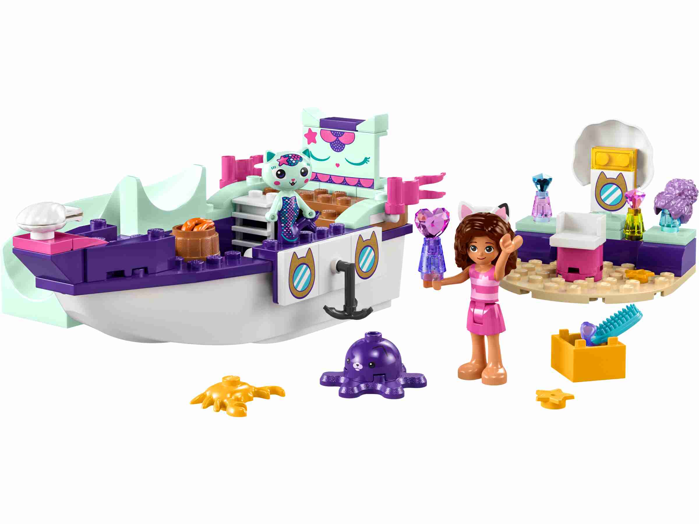 LEGO 10786 Gabby's Dollhouse Gabbys und Meerkätzchens Schiff und Spa, Zubehör