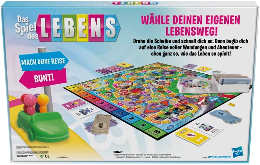 Hasbro Gaming Das Spiel des Lebens, für die ganze Familie, Lebensentscheidungen