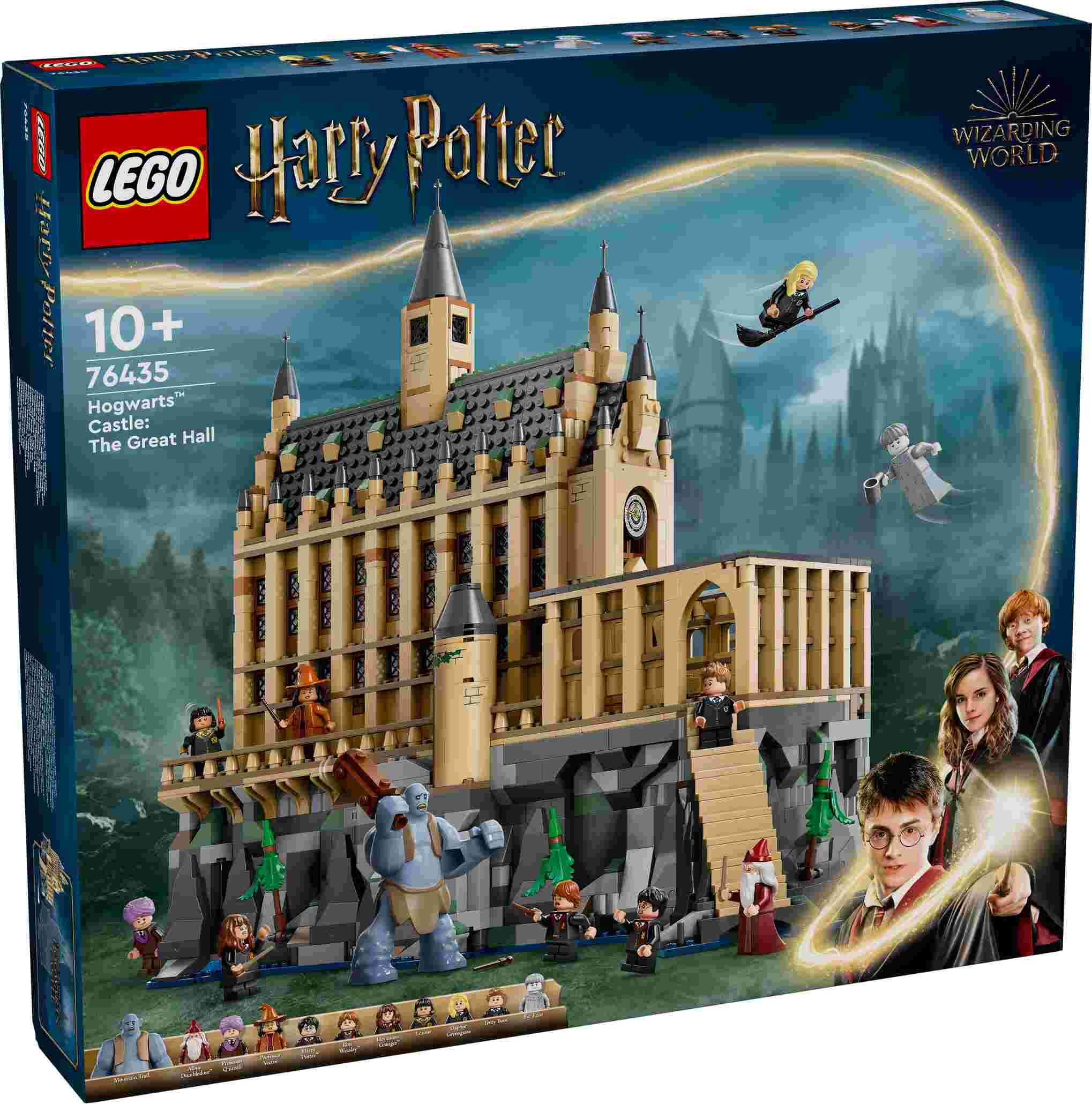 LEGO 76435 Harry Potter Schloss Hogwarts: Die Große Halle, 11 Charaktere