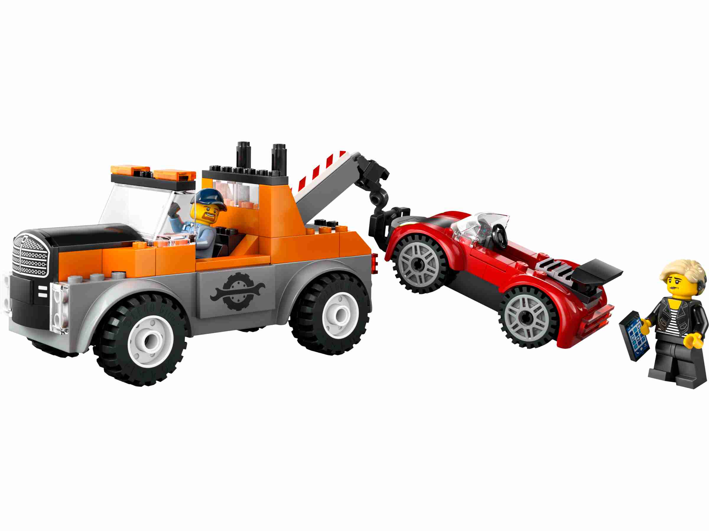 LEGO 60435 City Abschleppwagen mit Sportauto, 2 Minifiguren mit Zubehör