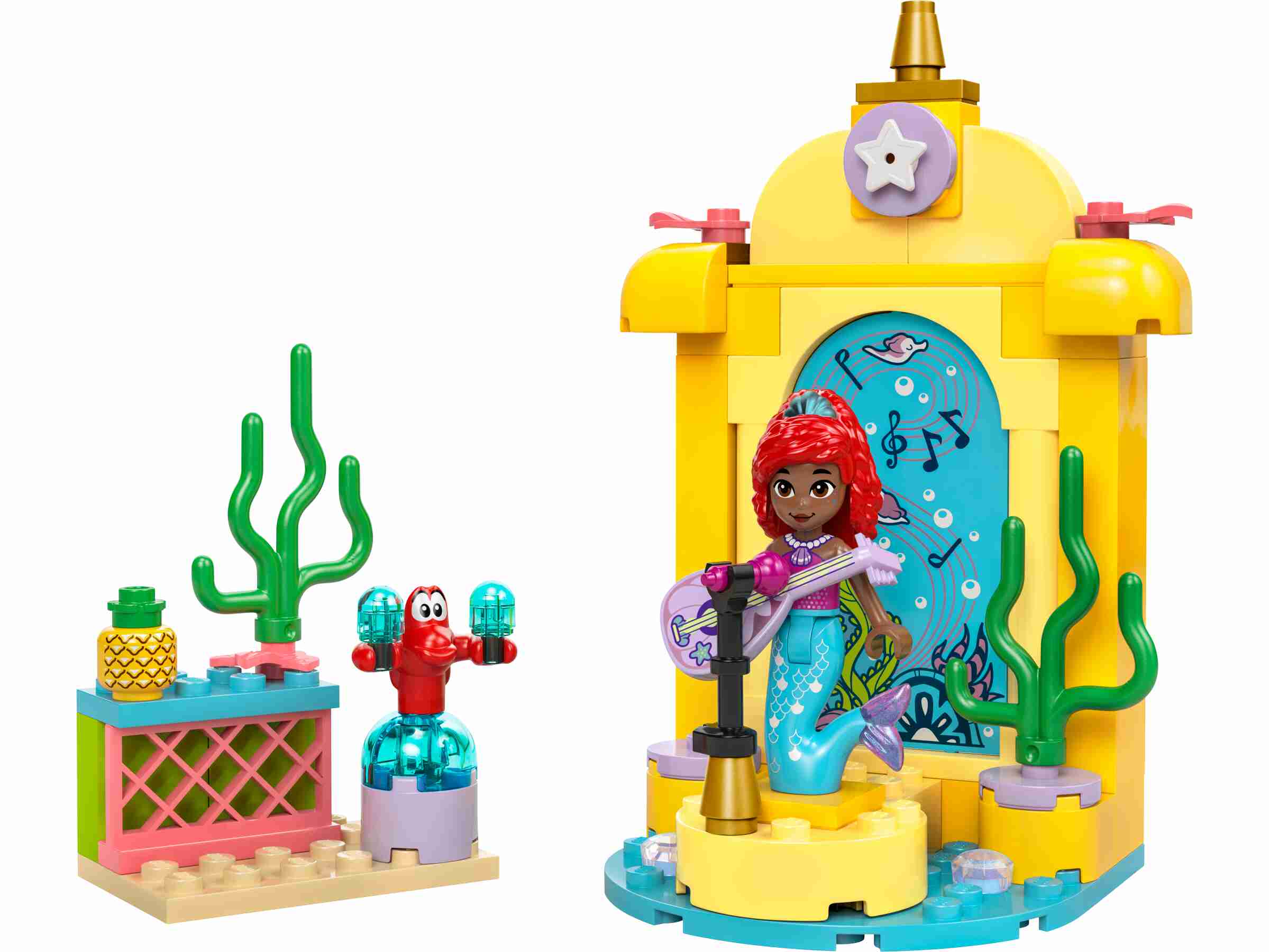 LEGO 43235 Disney Arielles Musikbühne, kreisende Tanzfläche, Theke