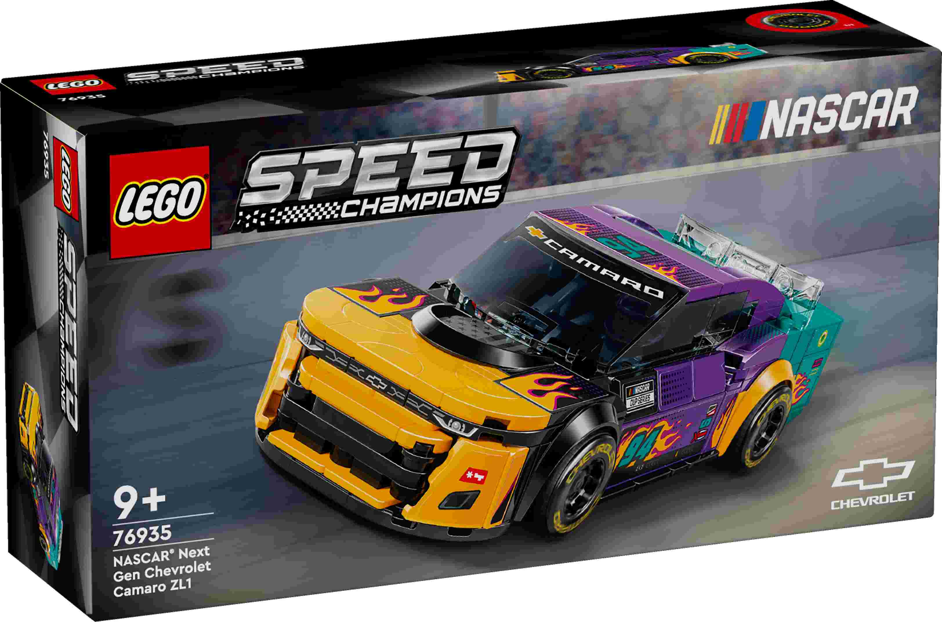 LEGO 76935 Speed Champions NASCAR Next Gen Chevrolet Camaro ZL1, 1 Minifigur