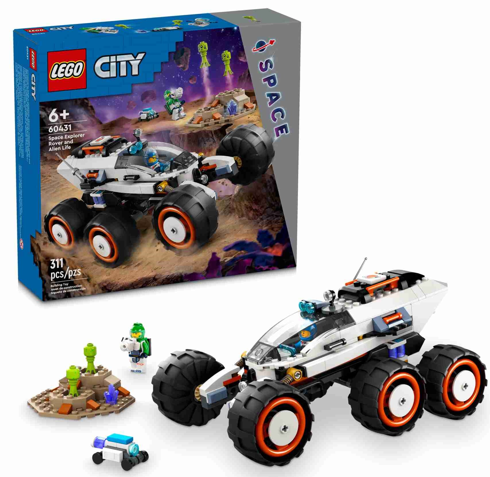 LEGO 60431 City Weltraum-Rover mit Außerirdischen, 2 Weltraumcrew-Minifiguren