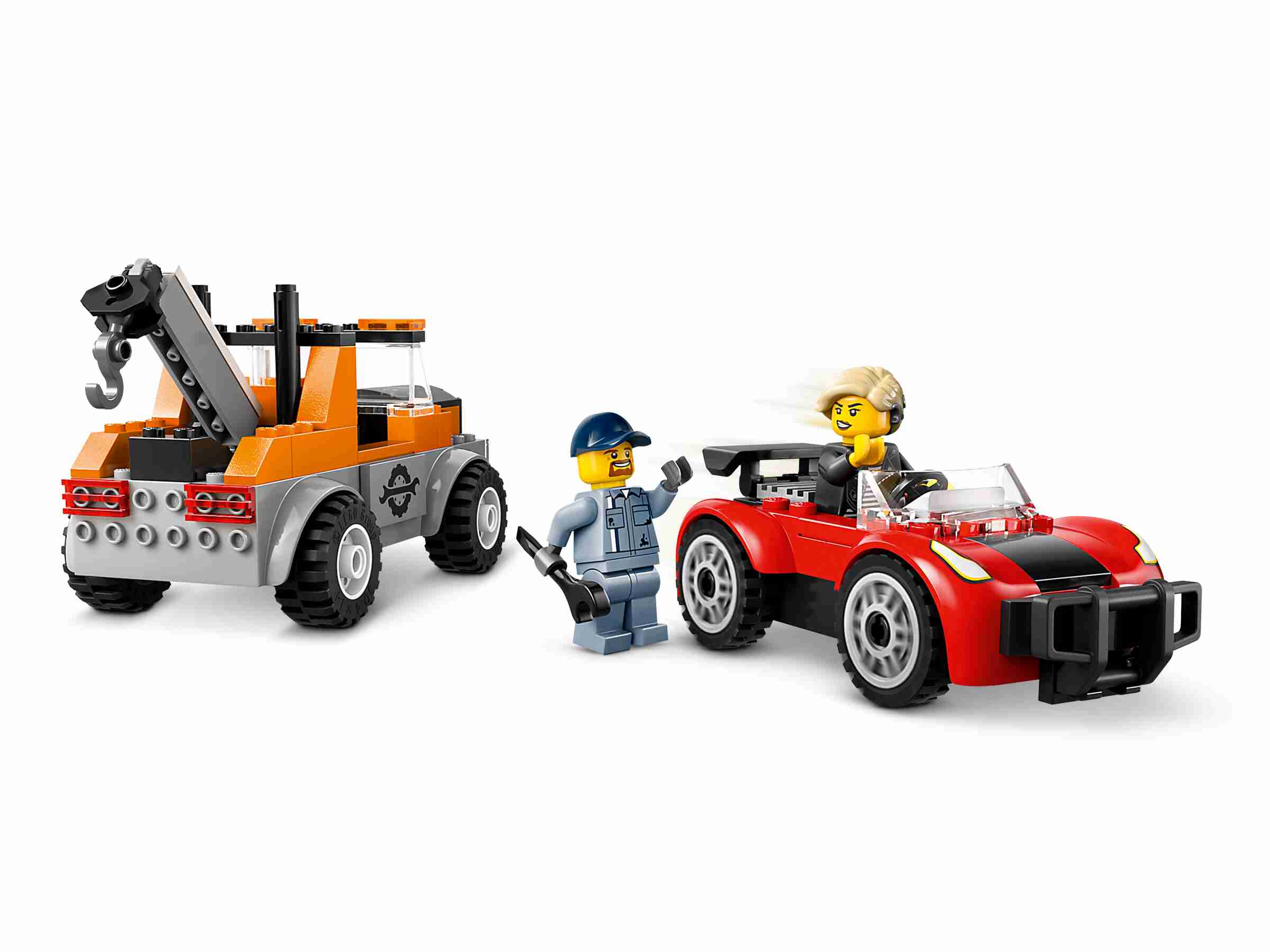 LEGO 60435 City Abschleppwagen mit Sportauto, 2 Minifiguren mit Zubehör