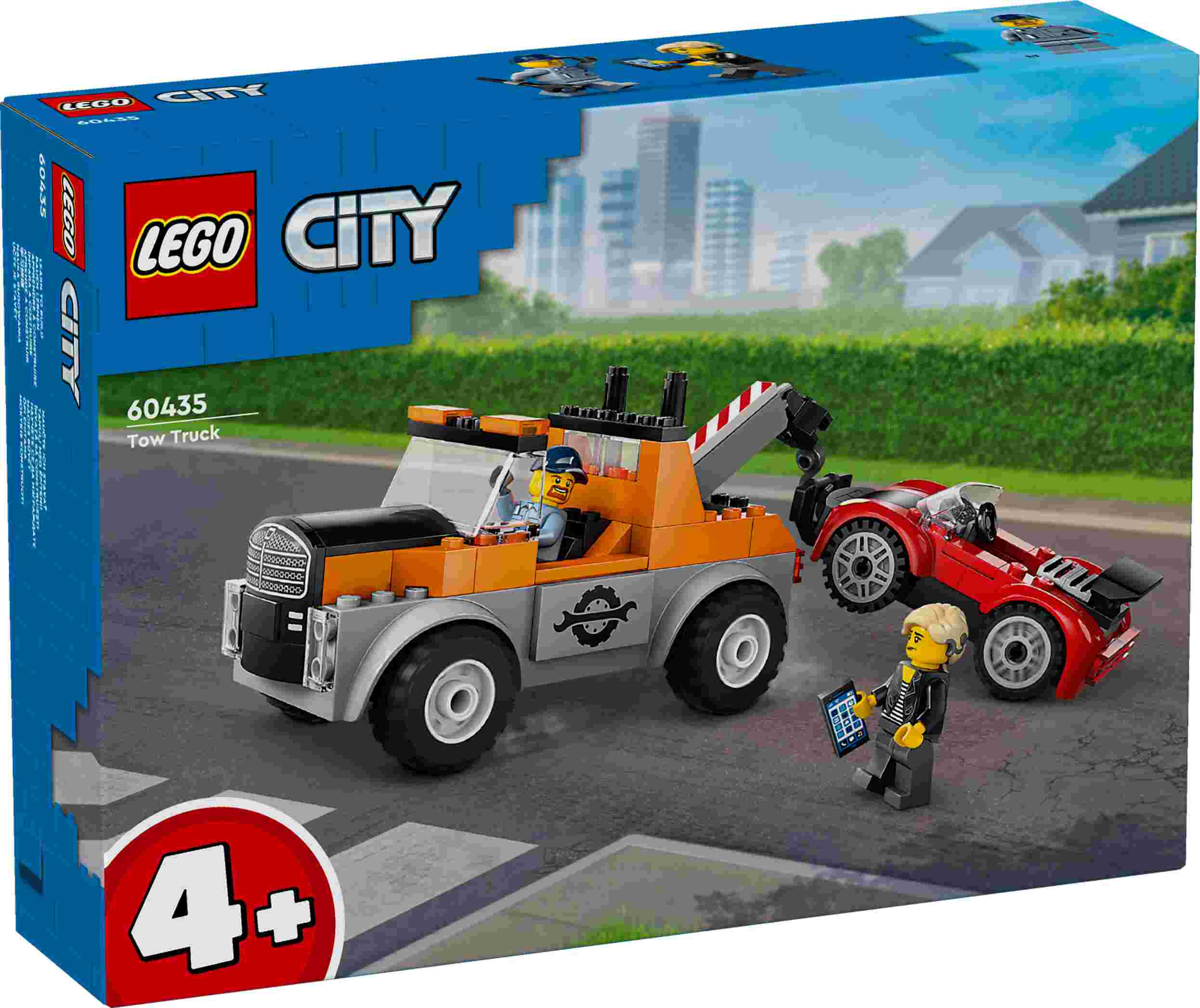 LEGO 60435 City Abschleppwagen mit Sportauto, 2 Minifiguren mit Zubehör