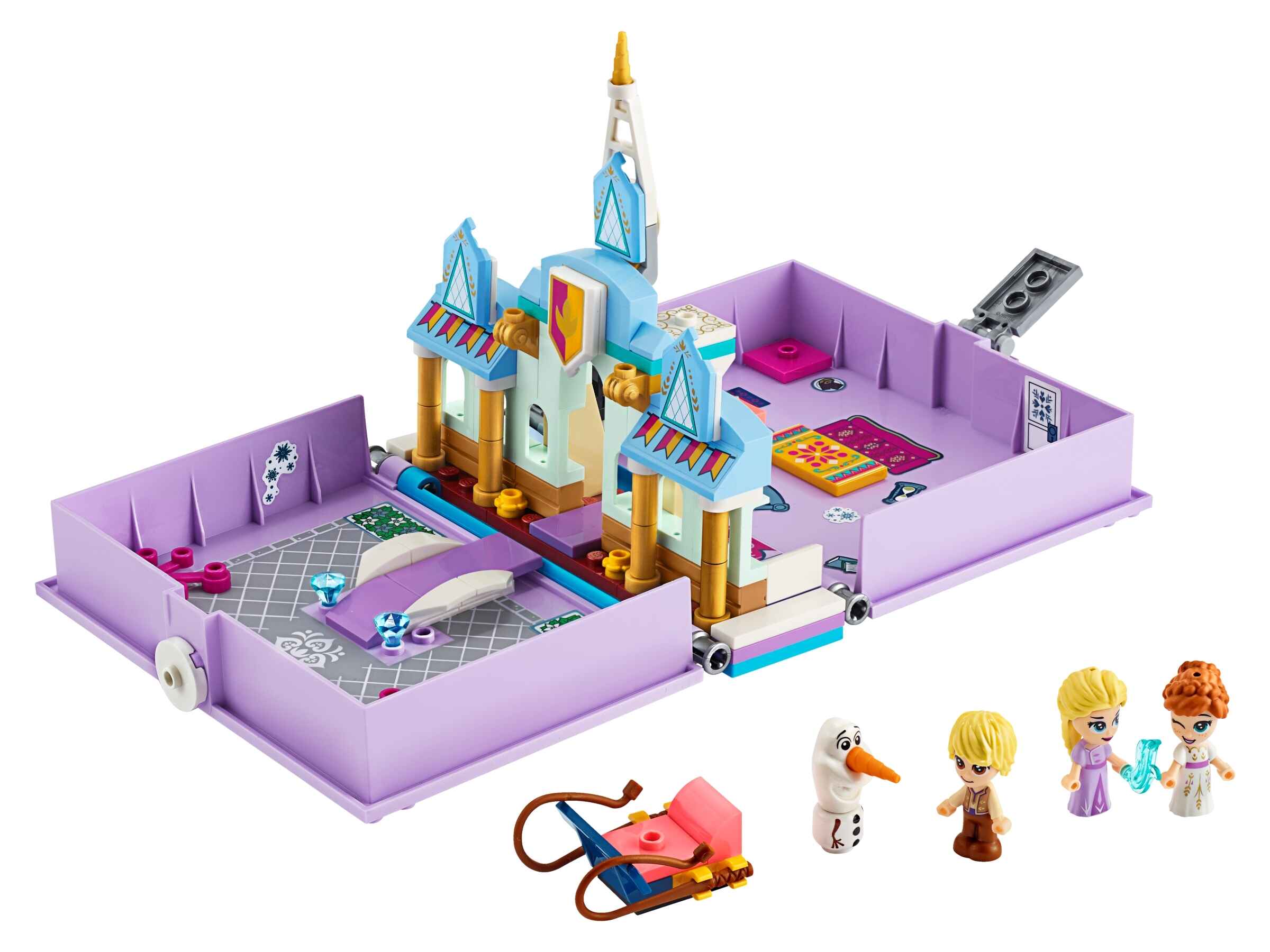LEGO 43175 Disney Princess Frozen Die Eiskönigin II Annas und Elsas Märchenbuch