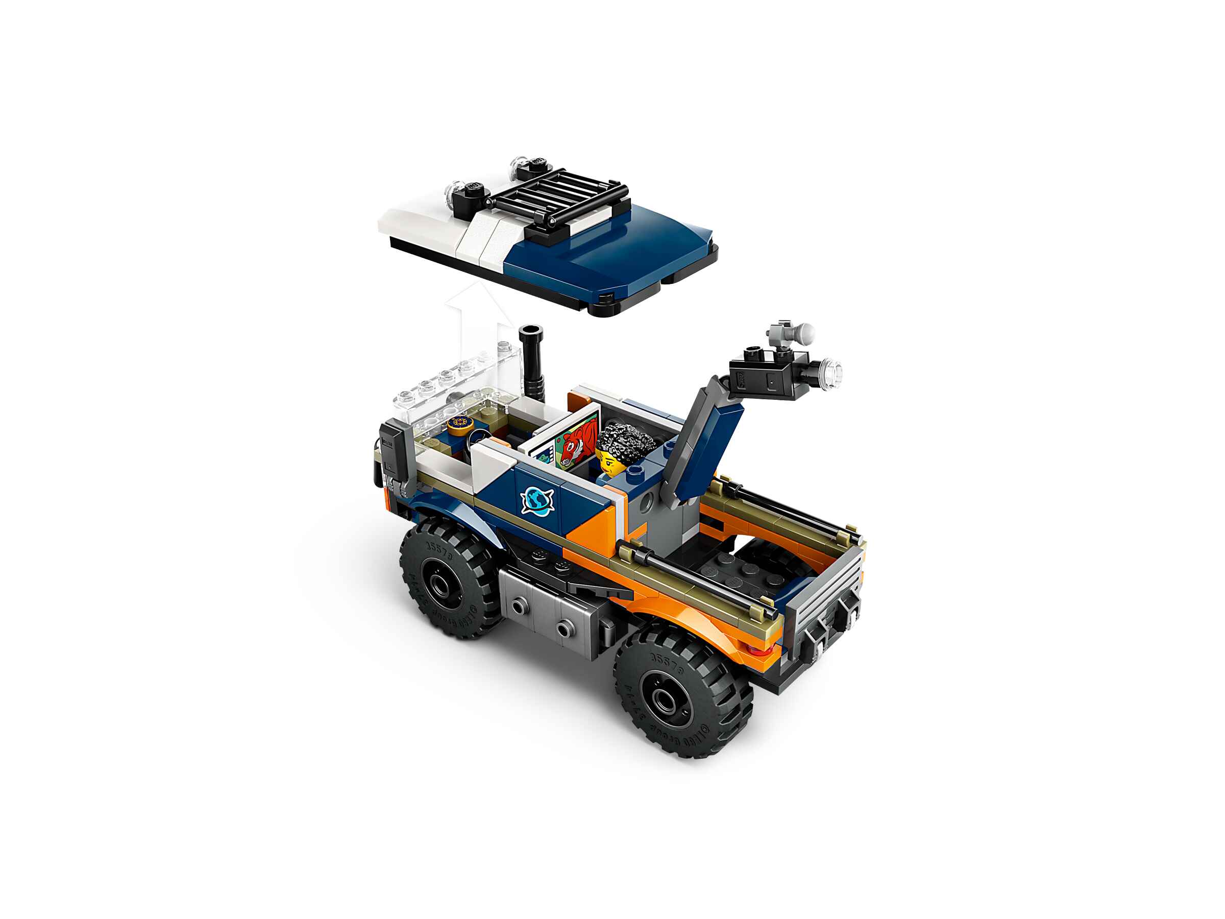 LEGO 60426 City Dschungelforscher-Truck, 3 Abenteurer-Minifiguren, Tiger