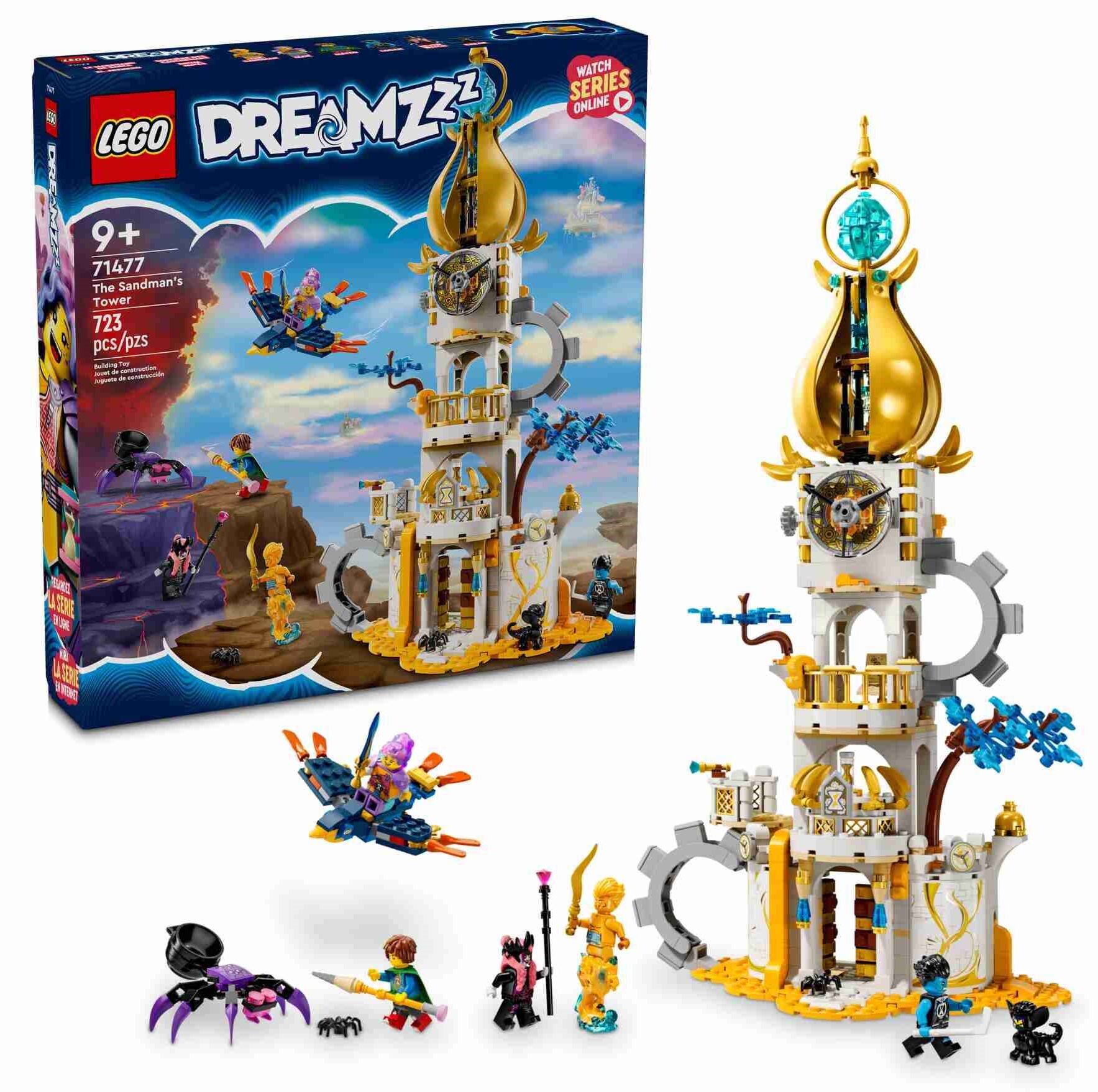 LEGO 71477 DREAMZzz Turm des Sandmanns, 2 Bauoptionen, 5 Minifiguren