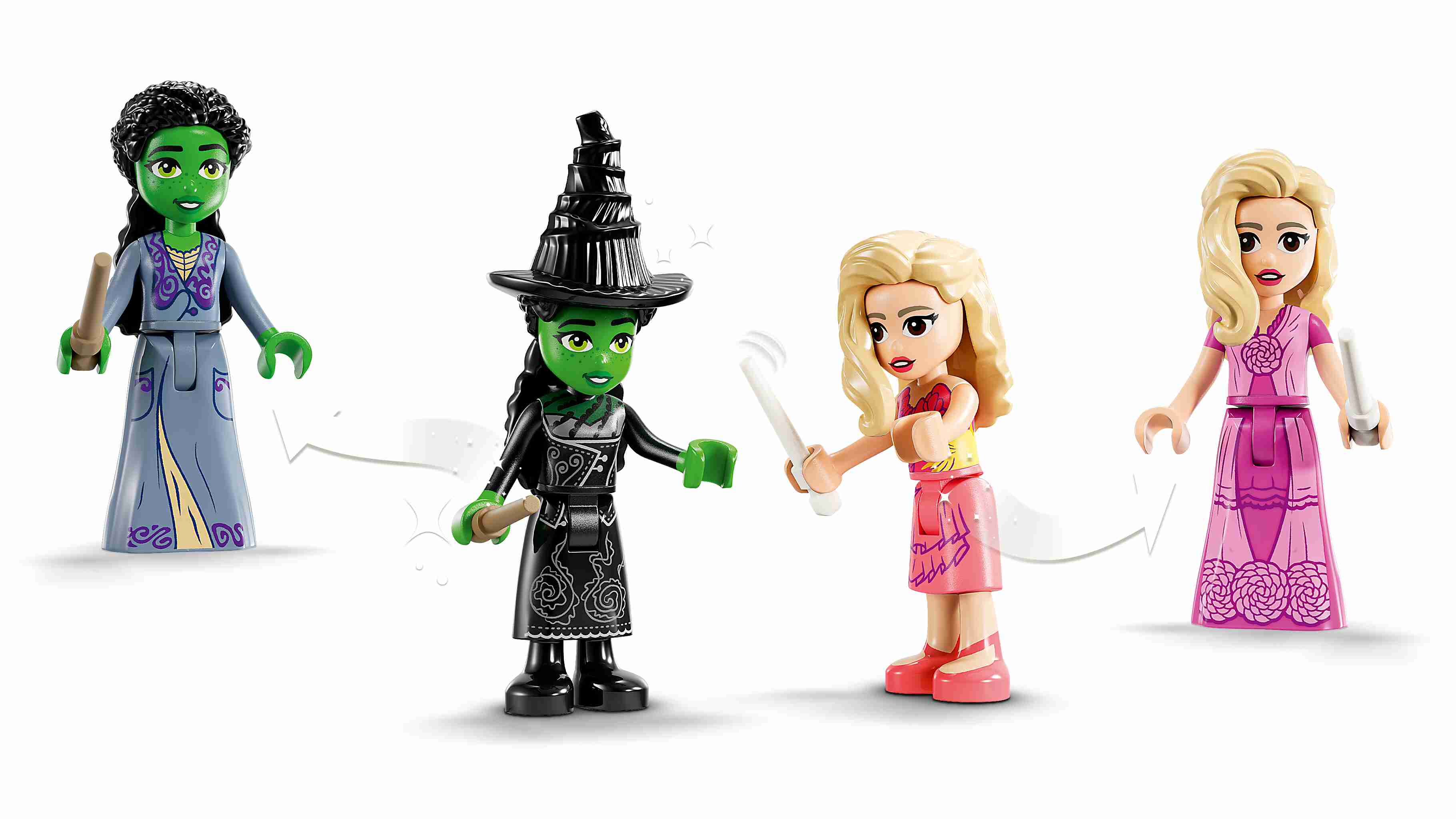 LEGO 75683 Wicked Glindas und Elphabas Schlafsaal, 2 Spielfiguren, 2 Outfits