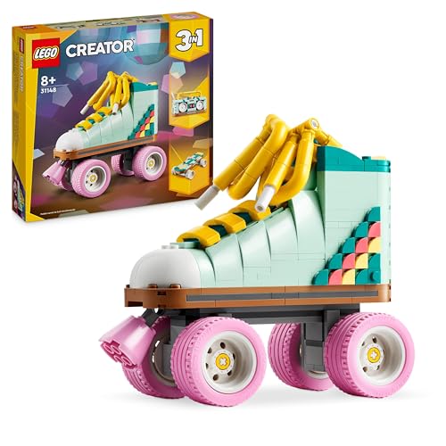 LEGO 31148 Creator 3-in-1 Rollschuh, Mini-Skateboard oder Boombox