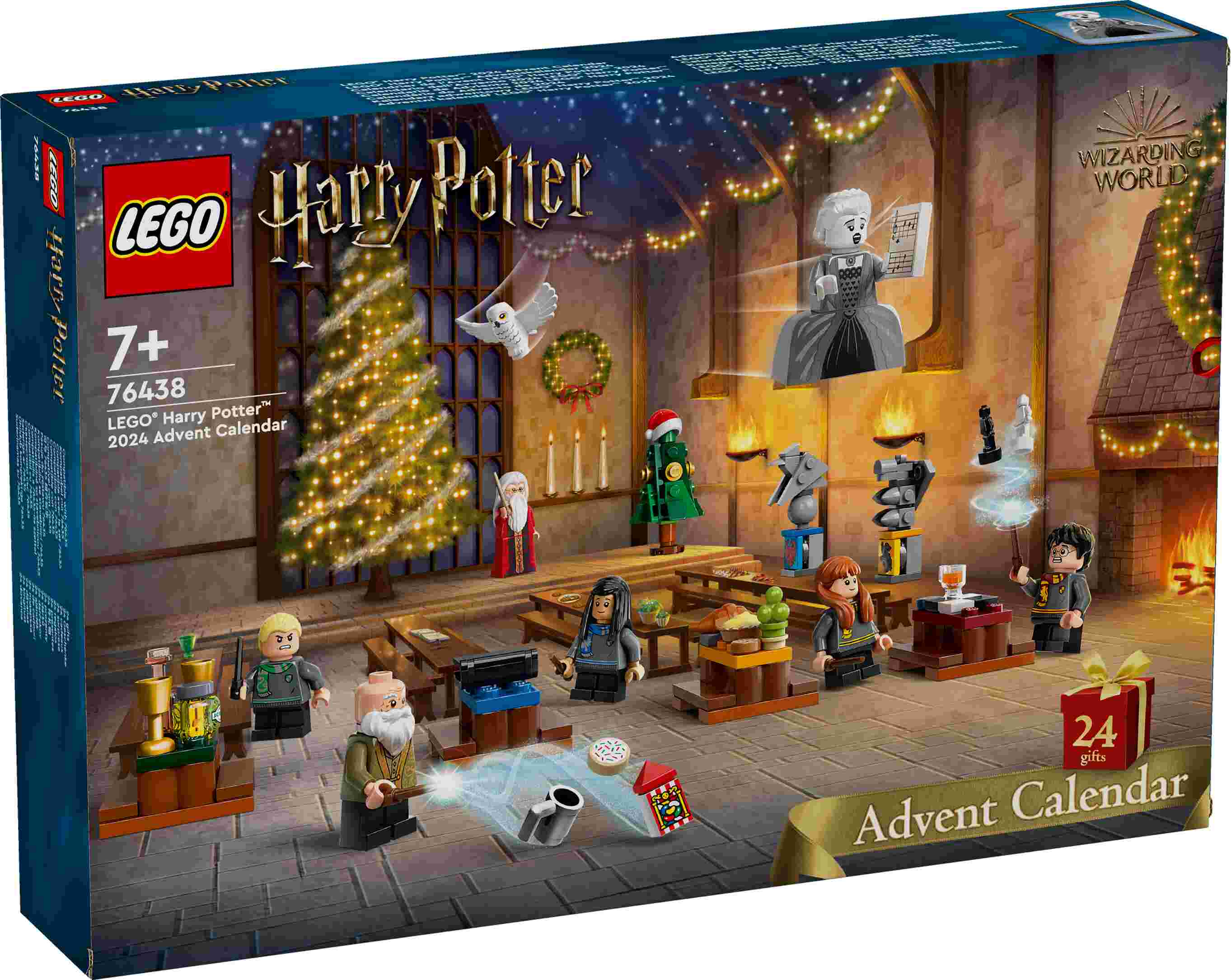 LEGO 76438 Harry Potter Adventskalender 2024, 8 Charaktere, 16 Mini-Modelle