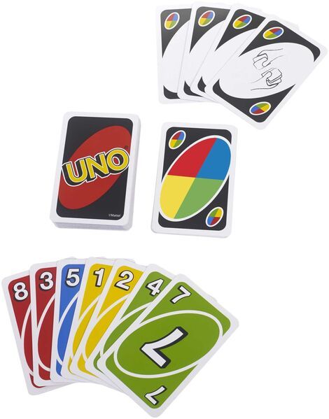 Mattel Games UNO Kartenspiel, Perfekt als Kinderspiel, Reisespiel, Familienspiel